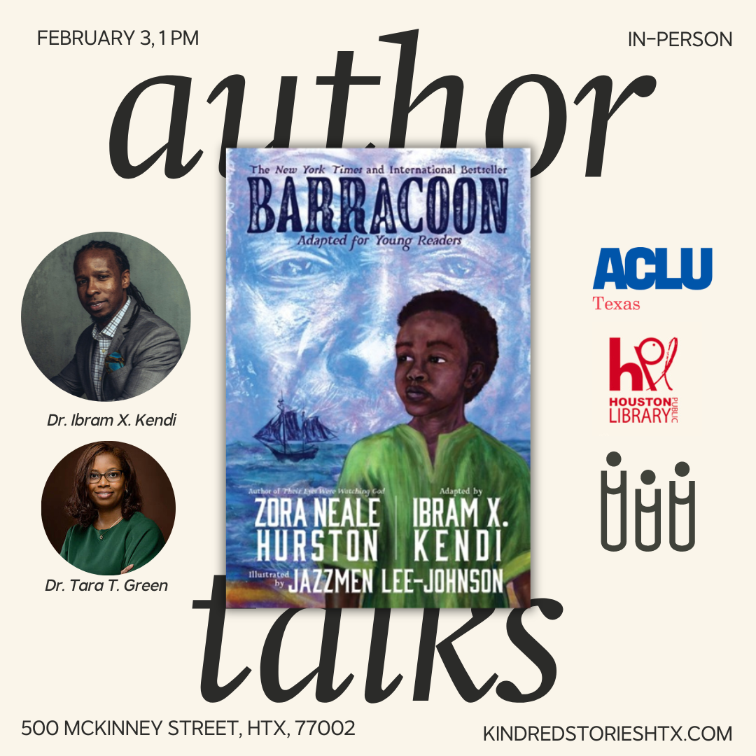 IRL Author Talk: Barracoon: Adapted for Young Readers with Dr. Ibram X. Kendi - February 3 @ 1 PM CST