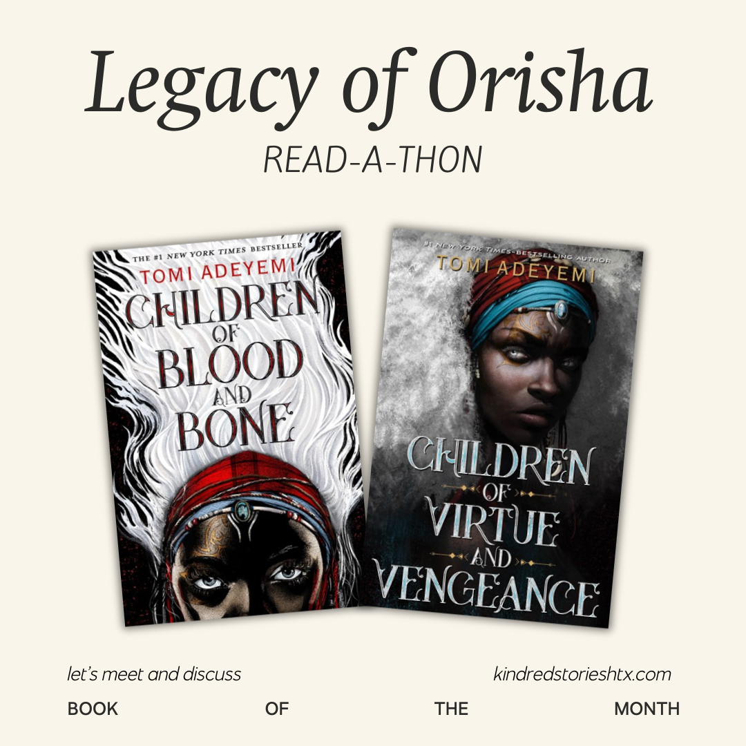 YA Book Club for Adults Presents Legacy of Orisha Read - A - Thon