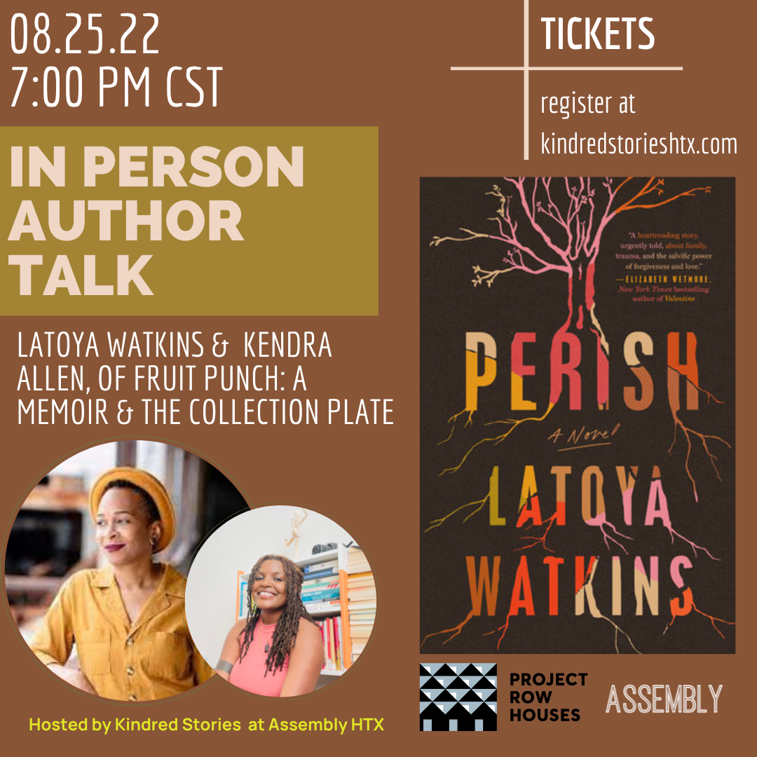 IRL Author Talk: Perish with LaToya Watkins Kendra Allen- August