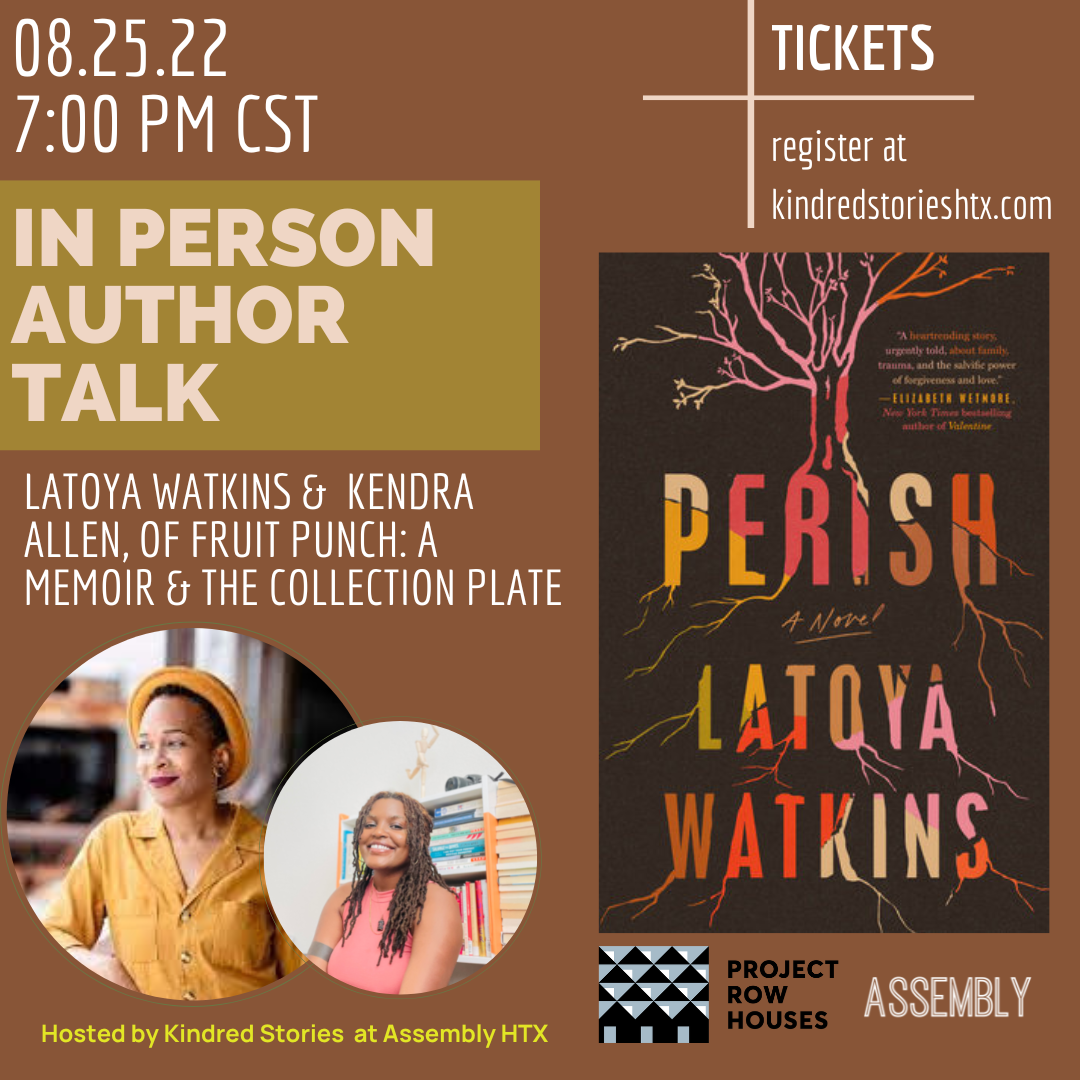 IRL Author Talk: Perish with LaToya Watkins & Kendra Allen- August 25 @ 7PM CST