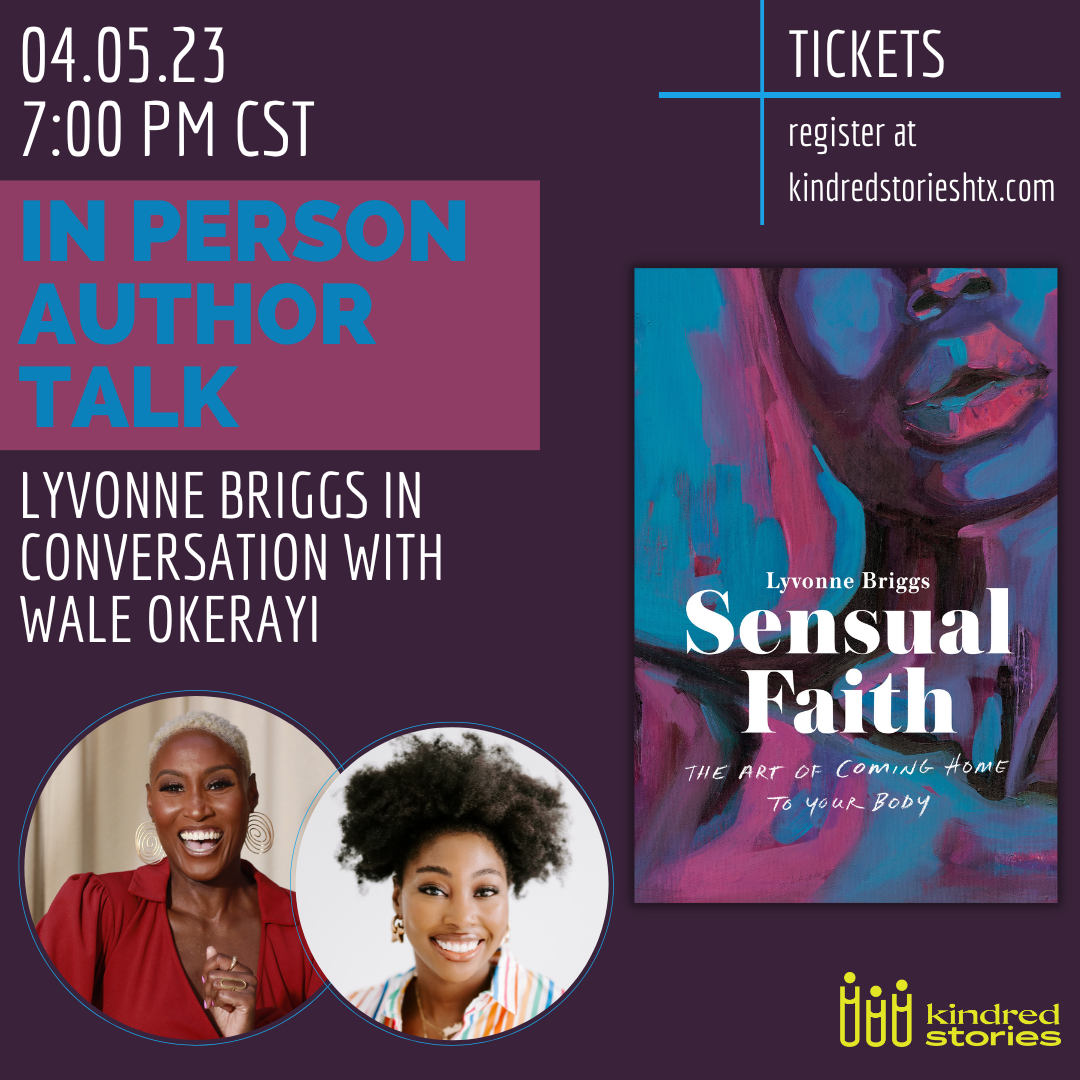 IRL Author Talk: Sensual Faith with Lyvonne Briggs & Wale-April 5 @7PM CST