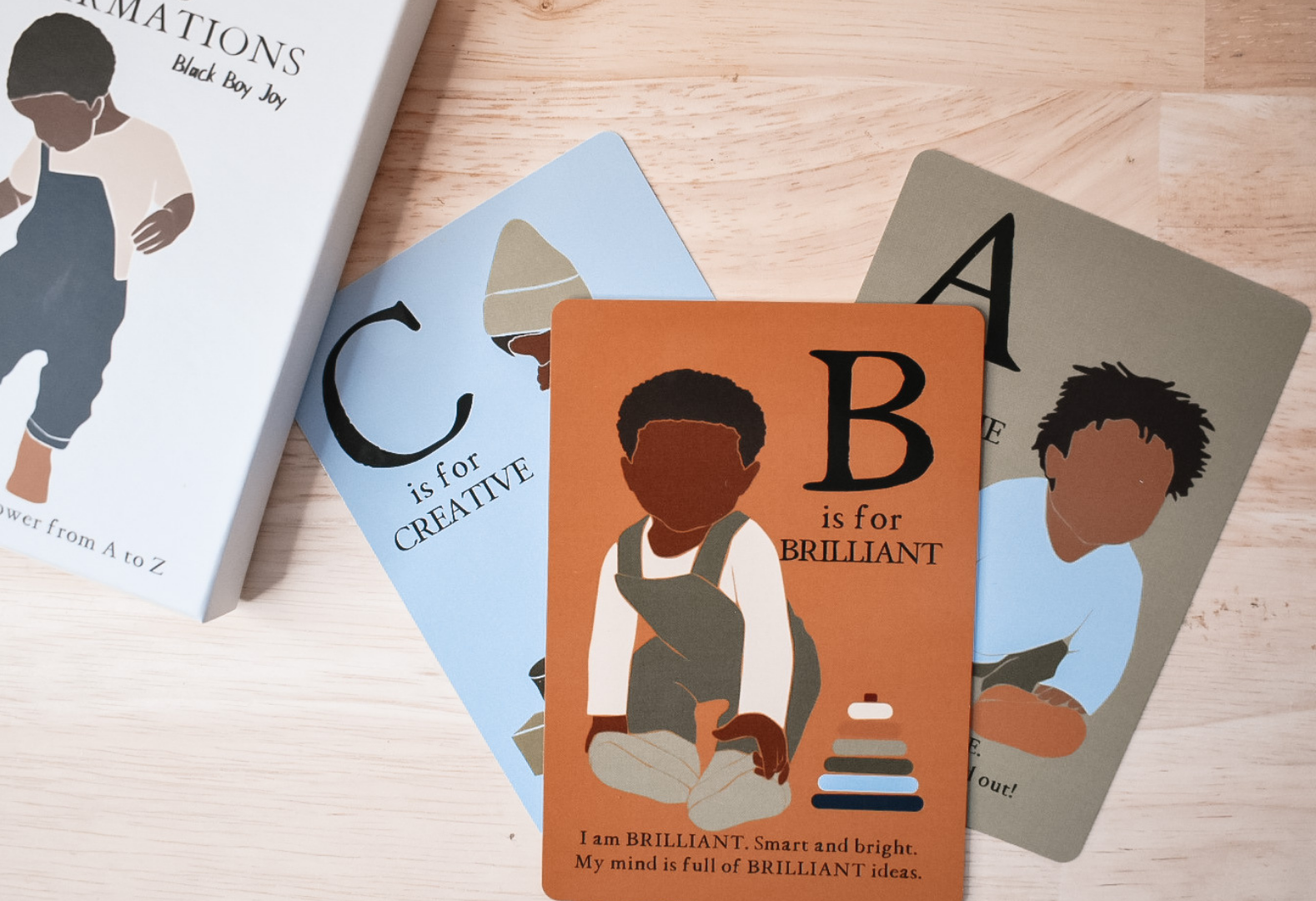 Black Boy Joy - ABC Affirmation Flash Cards