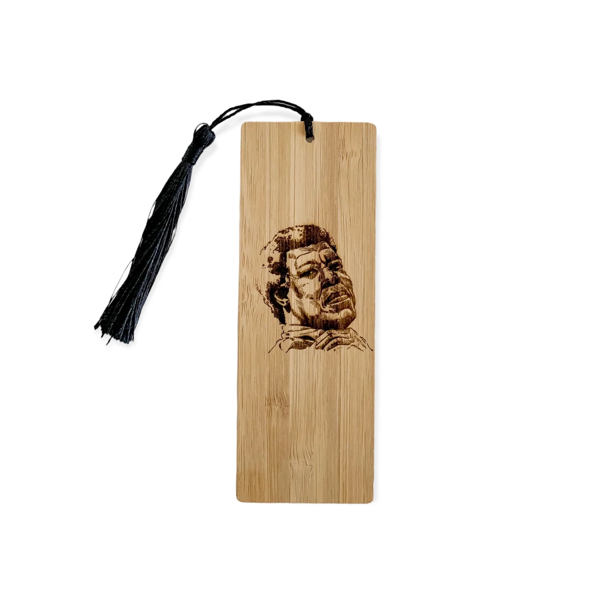 Legendary Author Wooden Bookmarks with Tassel