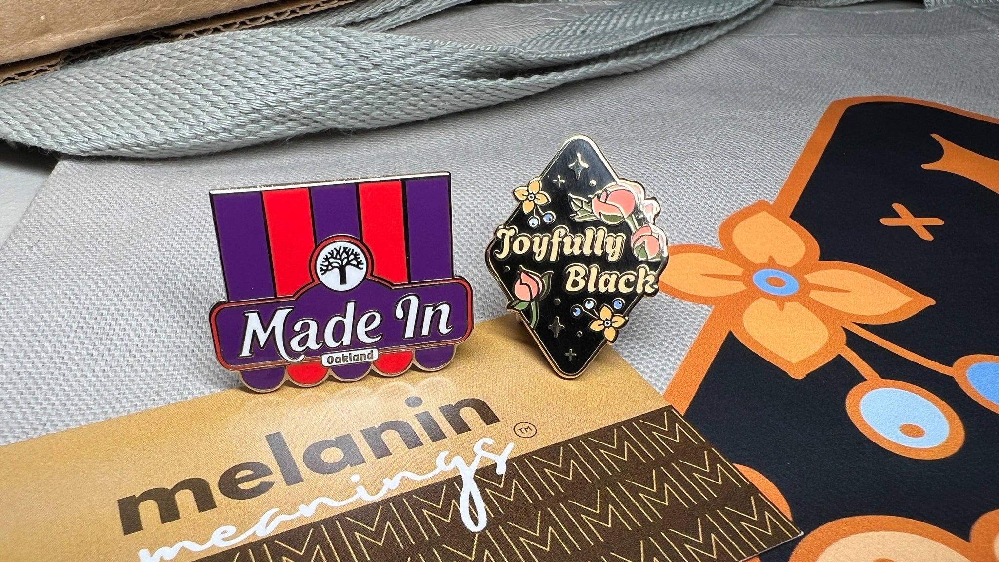 Joyfully Black Lapel Pin