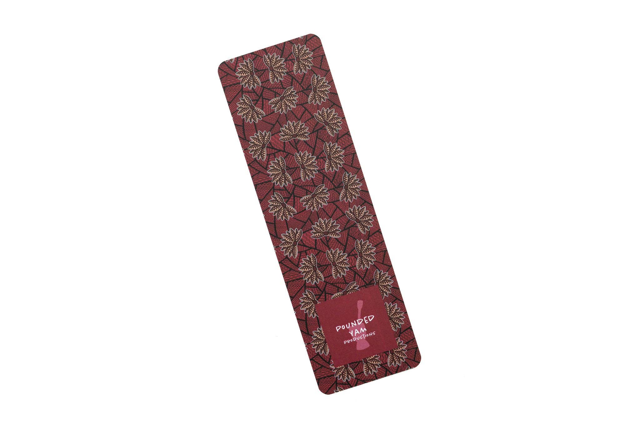 African Print Bookmarks - Red Blossom (Ankara)