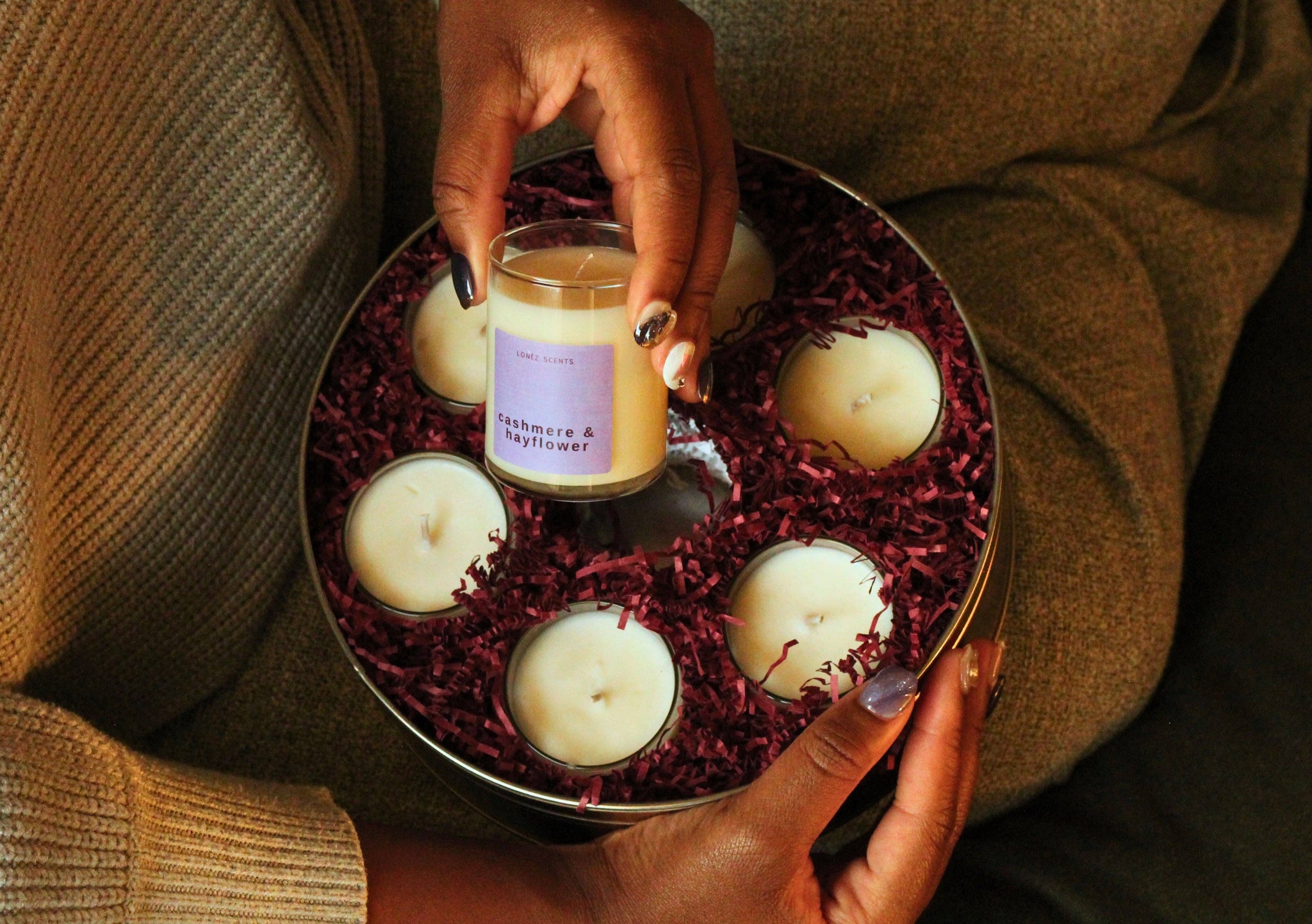 Buttah Cookies Tin | Assorted Candle Set of 7