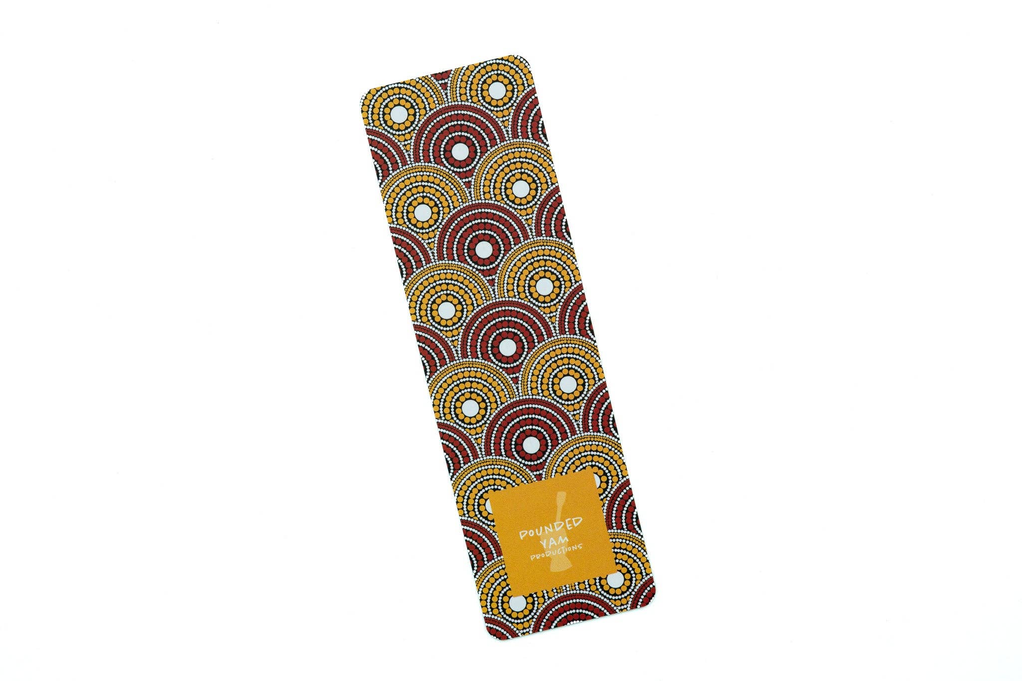 African Print Bookmark - Red and Yellow (Ankara)