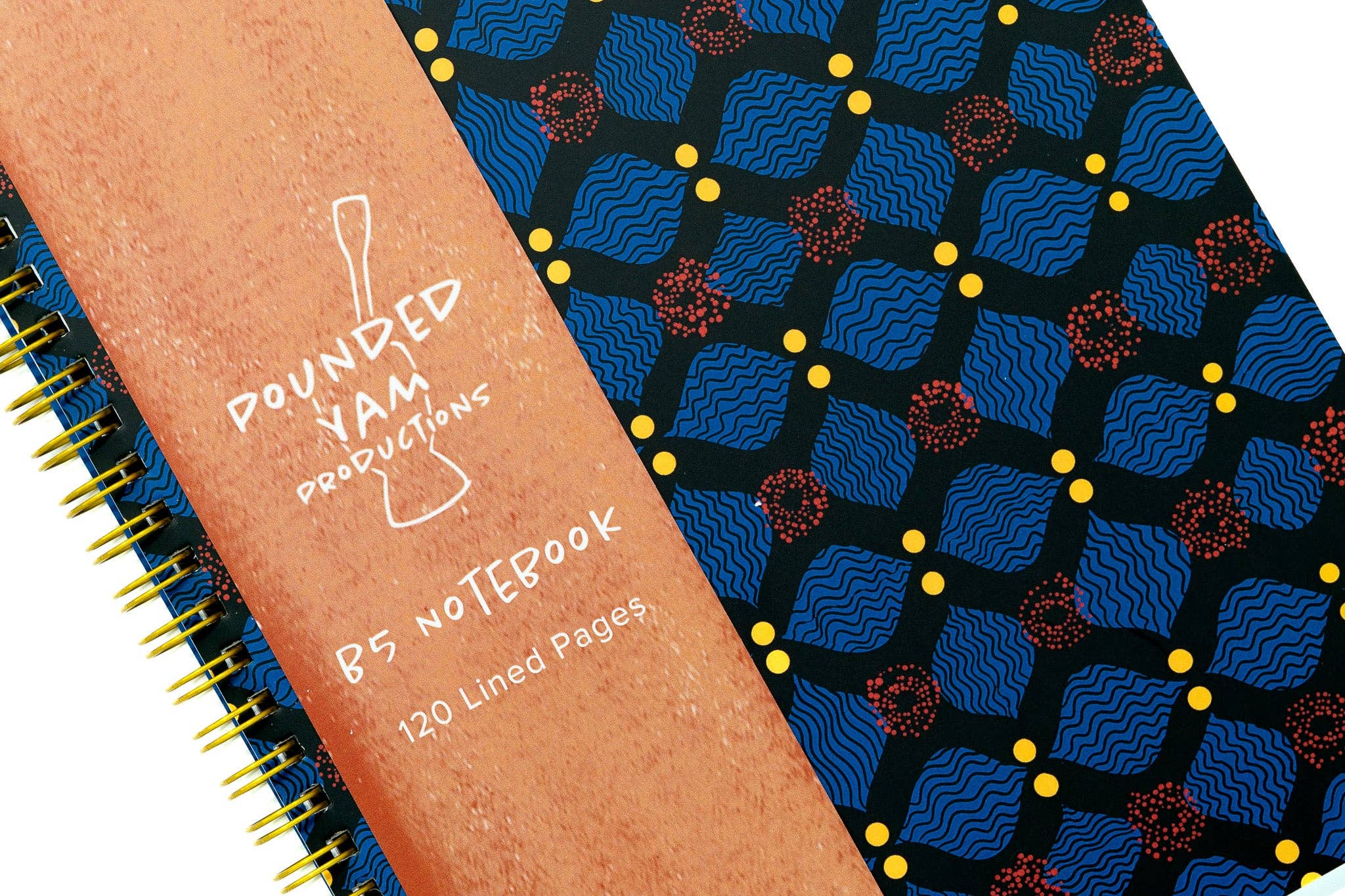 African Print Soft Cover Spiral Notebook - X