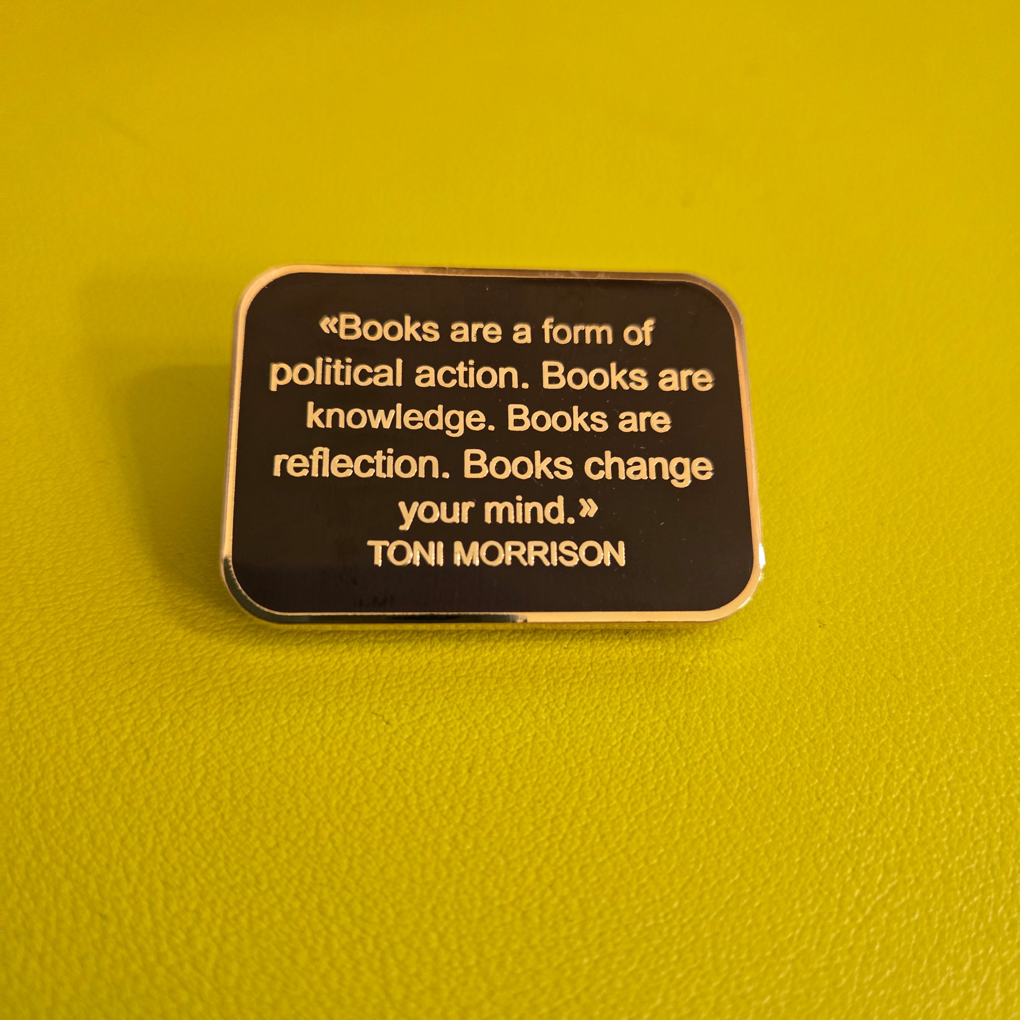 Books Are Political Action Enamel Pin