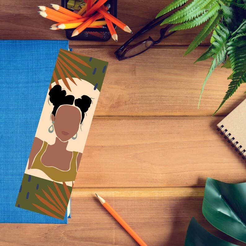 African American Woman Bookmark