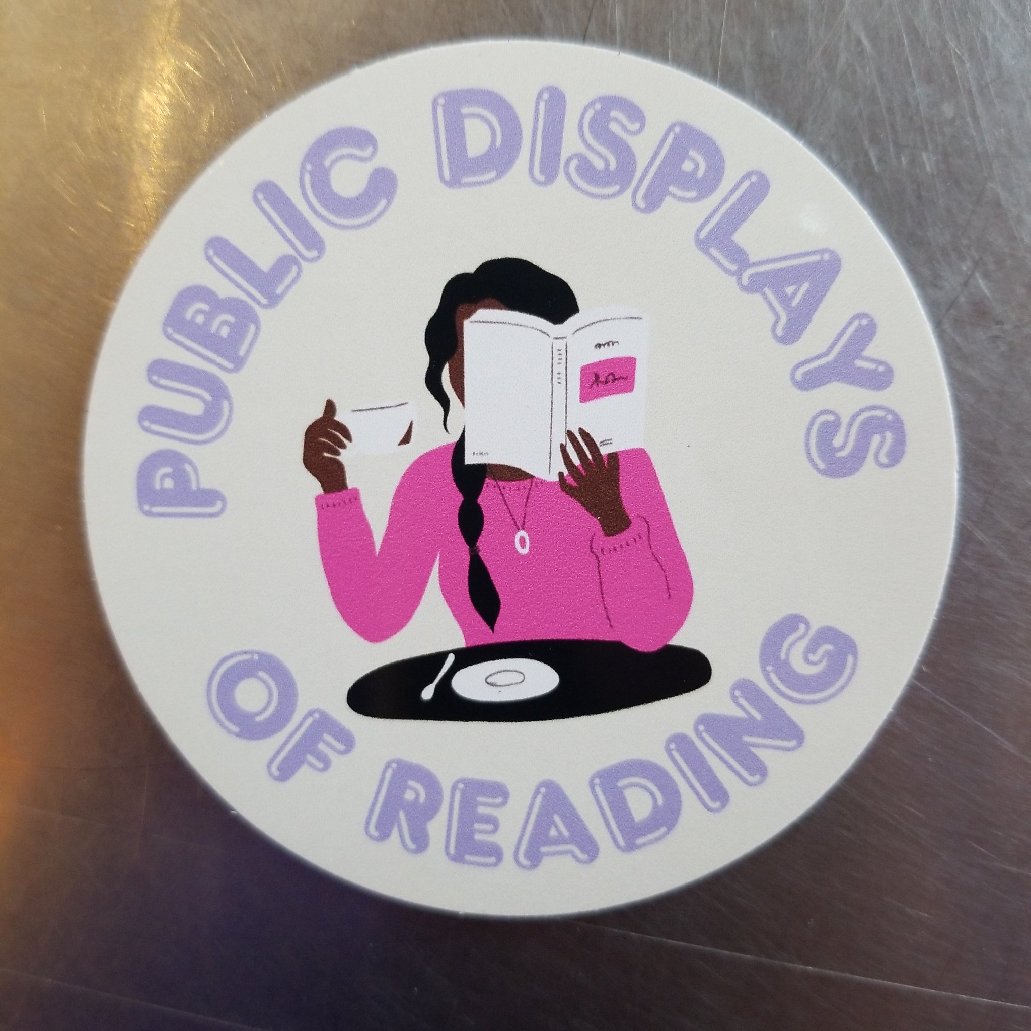 Public Displays of Reading Sticker