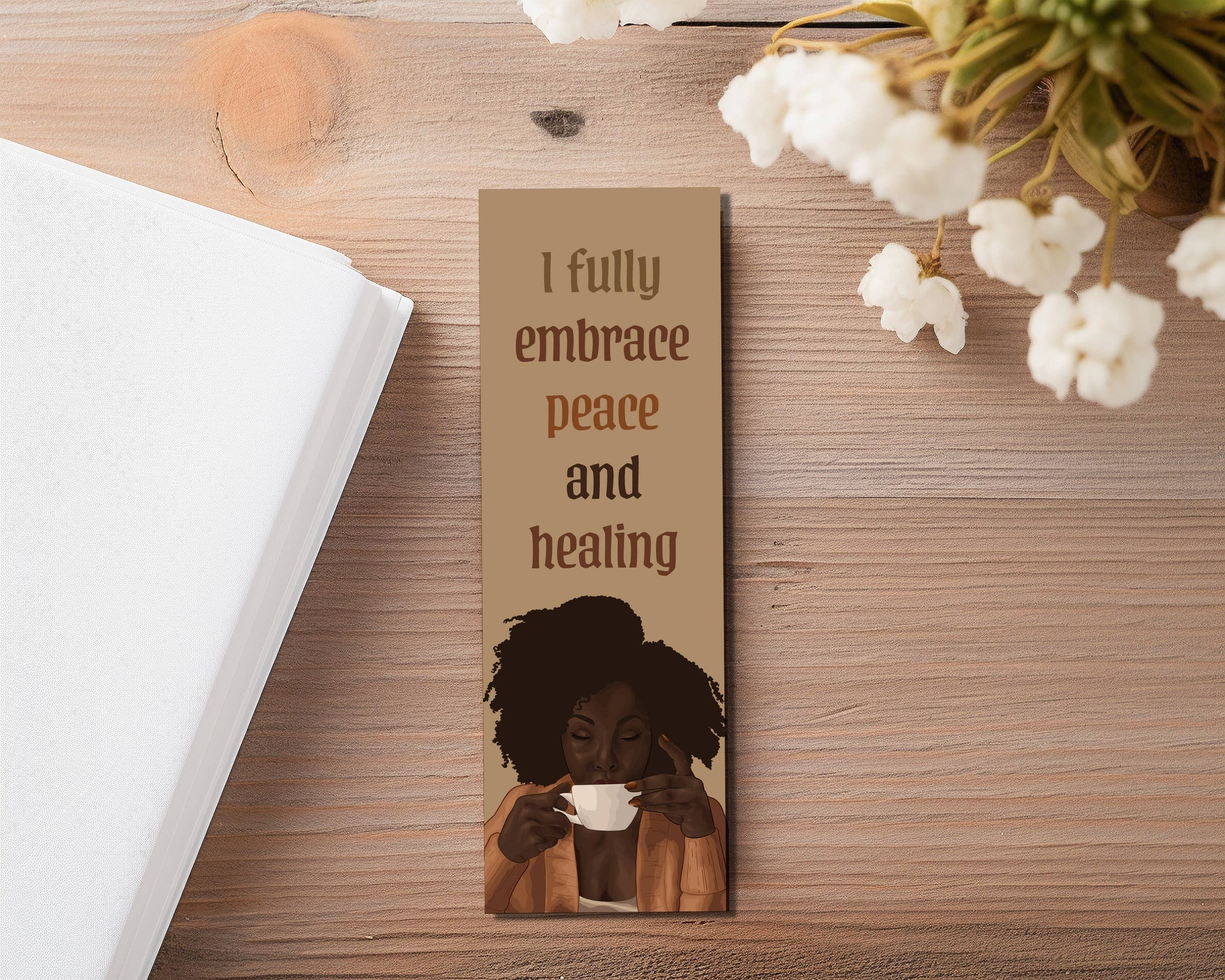 Embrace Healing and Peace Bookmark