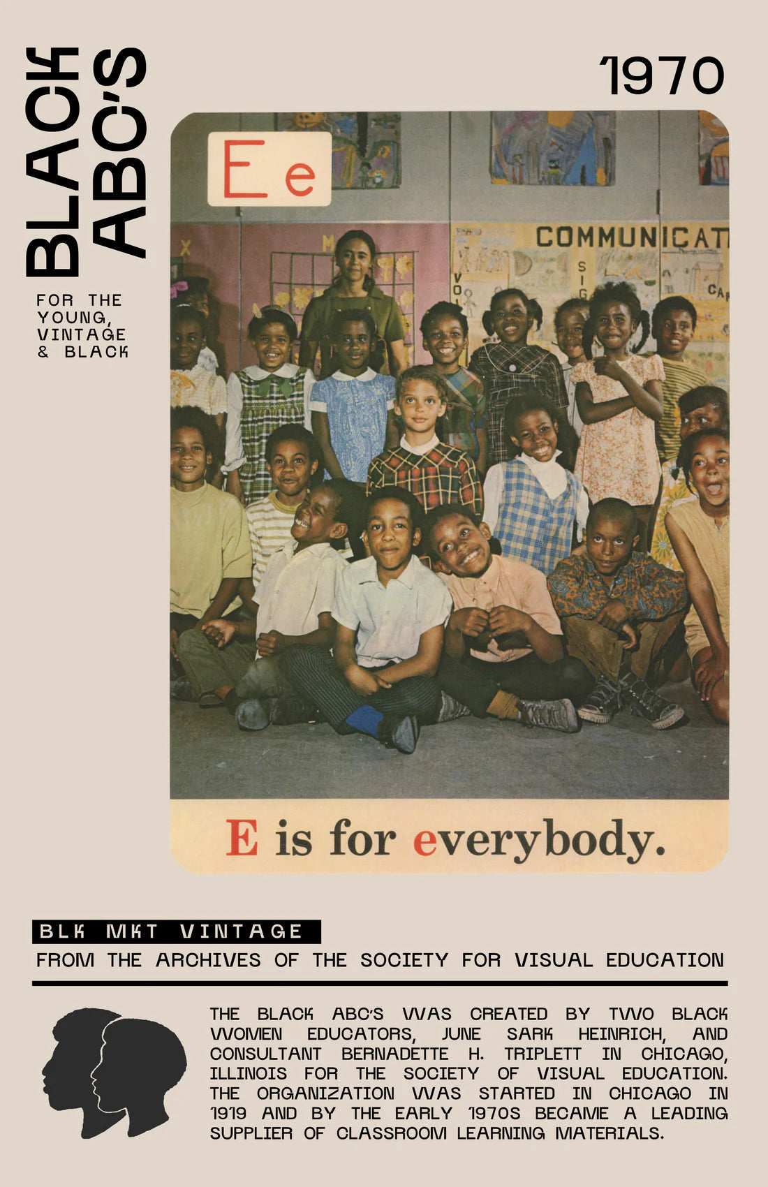 Young, Vintage & Black Poster Prints