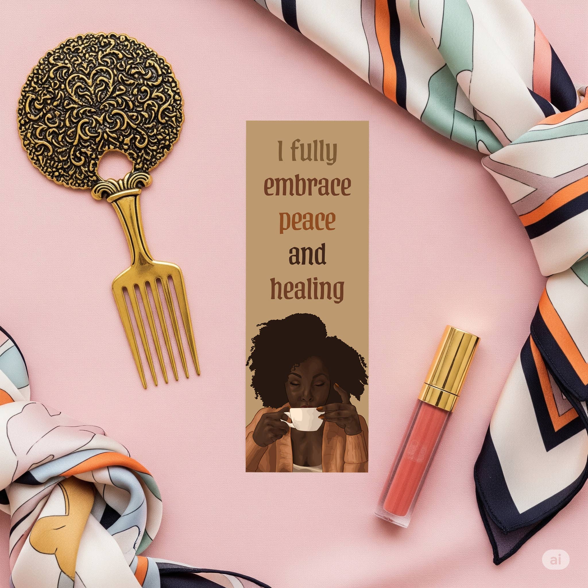 Embrace Healing and Peace Bookmark
