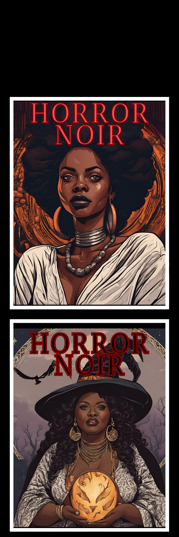 Horror Noir Stickers - Public Displays of Reading