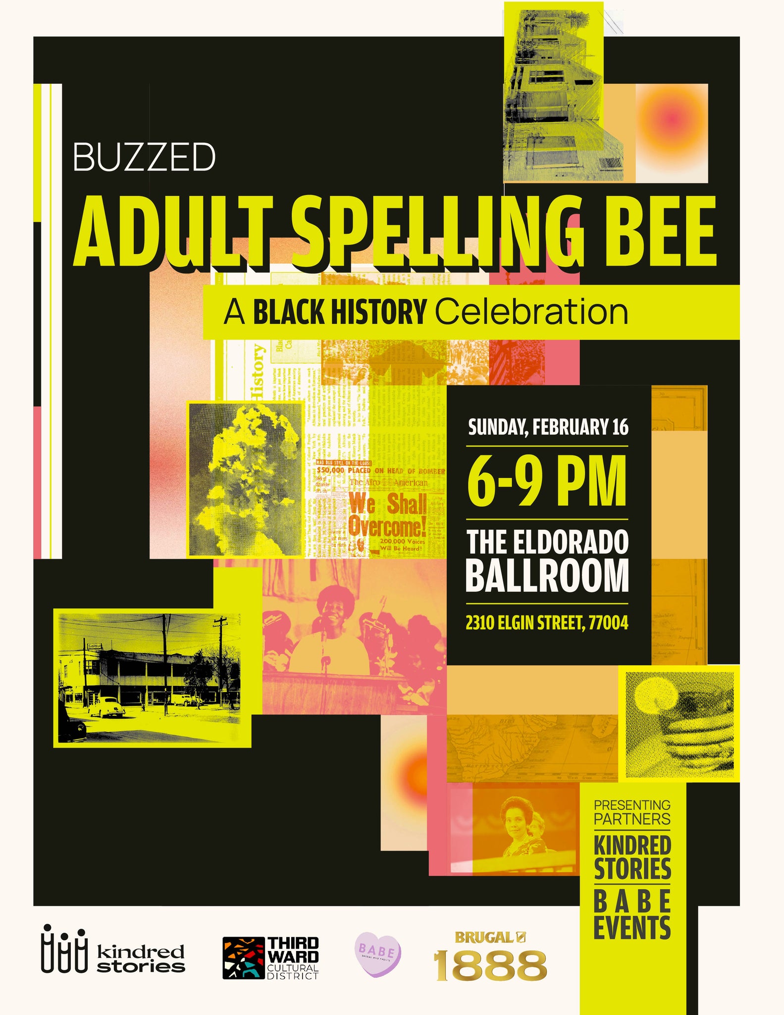 2025 Buzzed Adult Spelling Bee: Black History Month Edition - February 16 @ 6PM