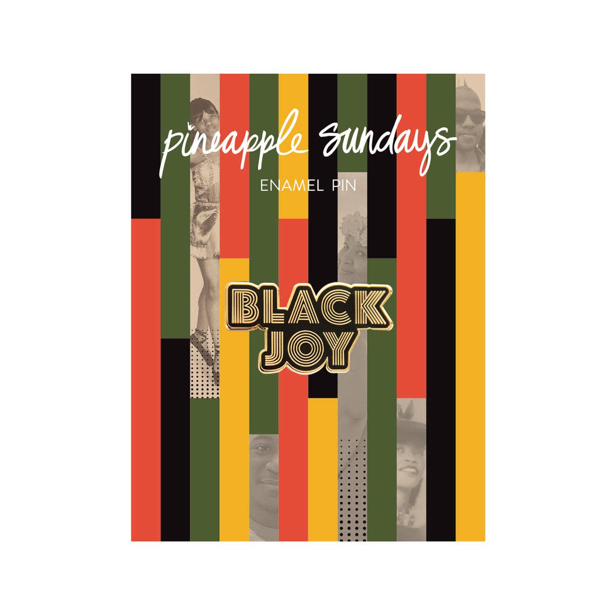 Black Joy Enamel Pin