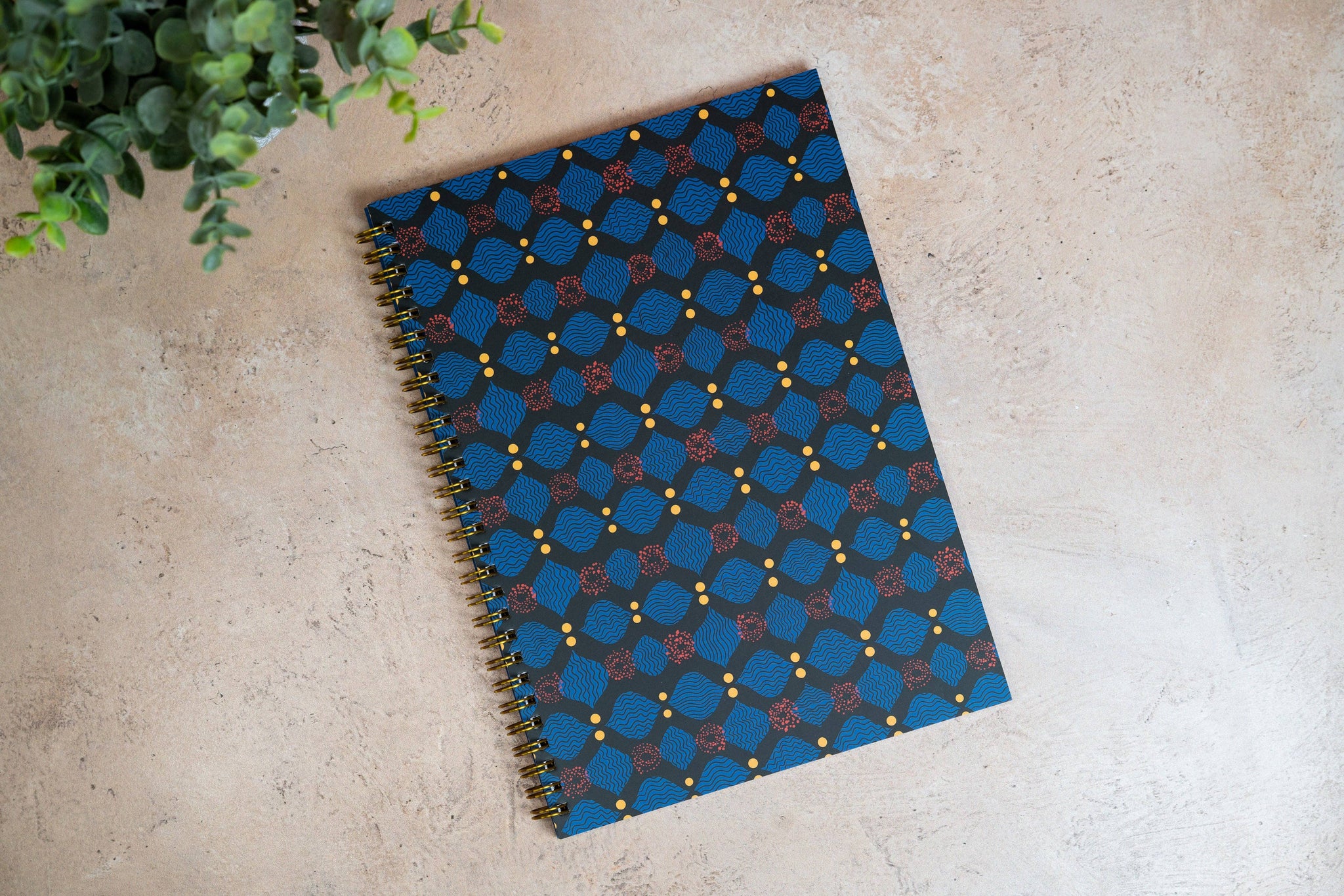 African Print Soft Cover Spiral Notebook - X