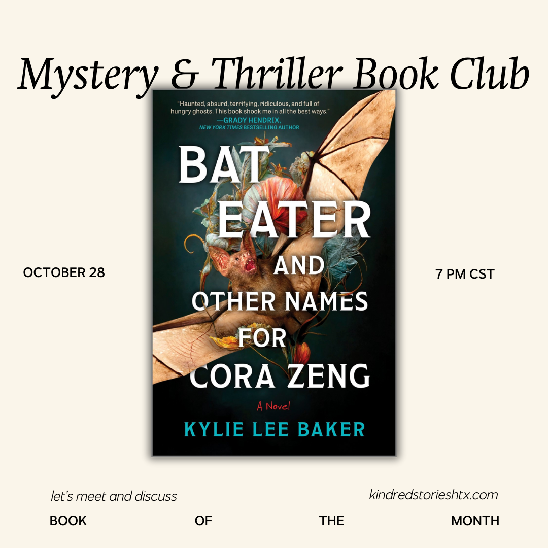 OCTOBER 2025: Mystery & Thriller  Book Club - October 28 @ 7PM