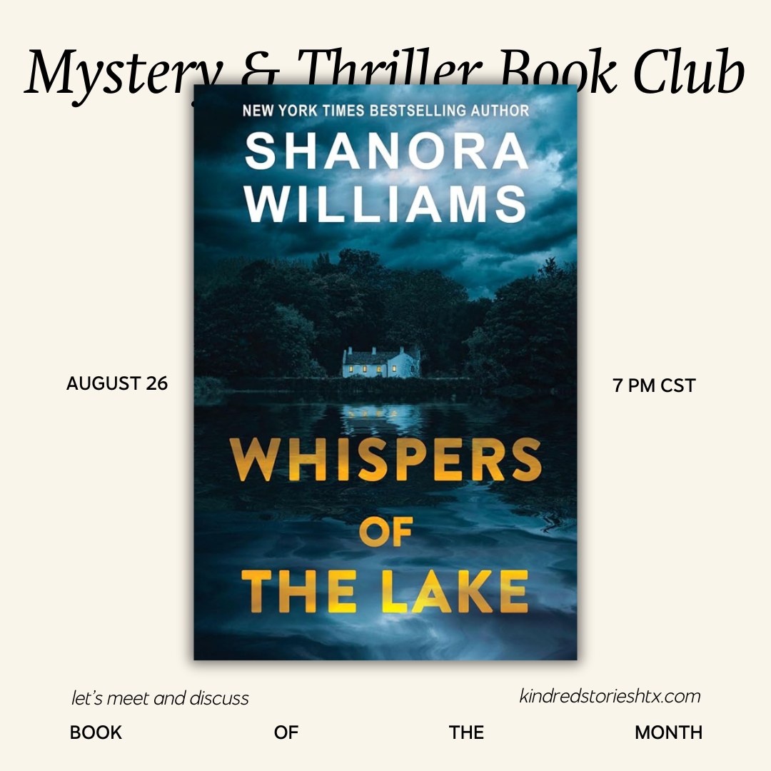AUGUST 2025: Mystery & Thriller  Book Club - August 26 @ 7PM