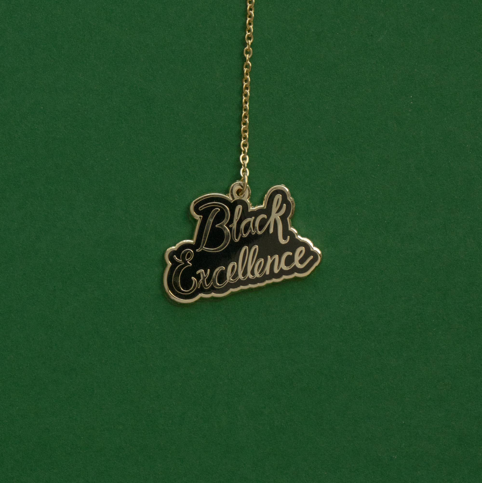 Black Excellence Enamel Bookmark