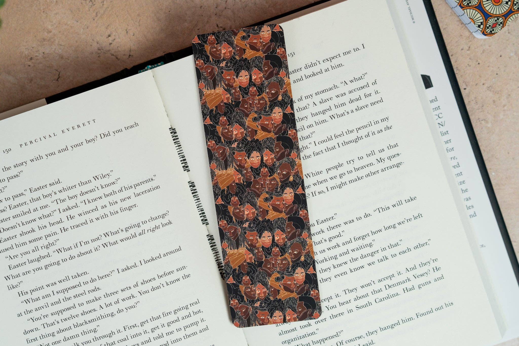 Bookmark - Black Women Line Art Colored