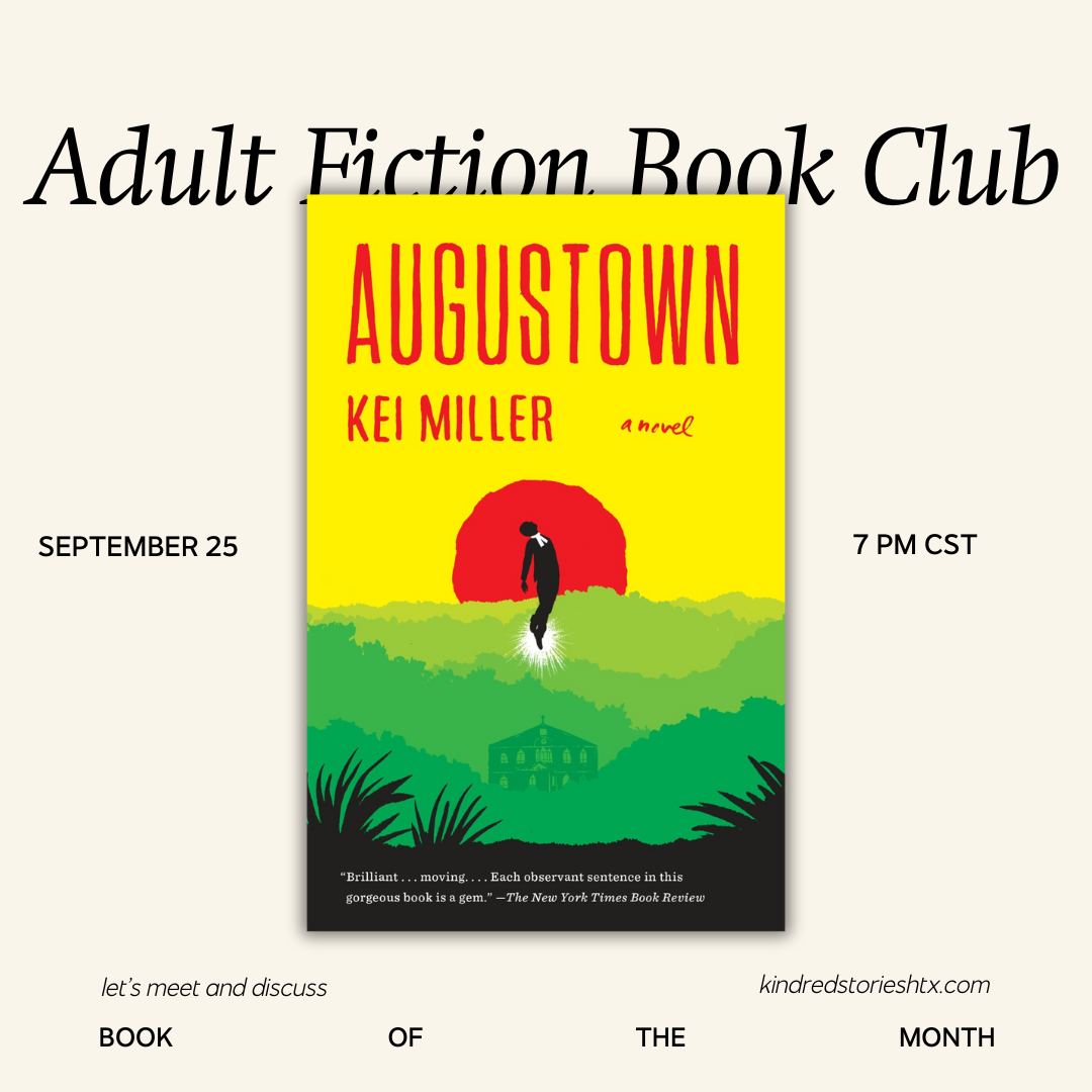 SEPTEMBER 2025: Fiction Book Club - September 25 @ 7PM