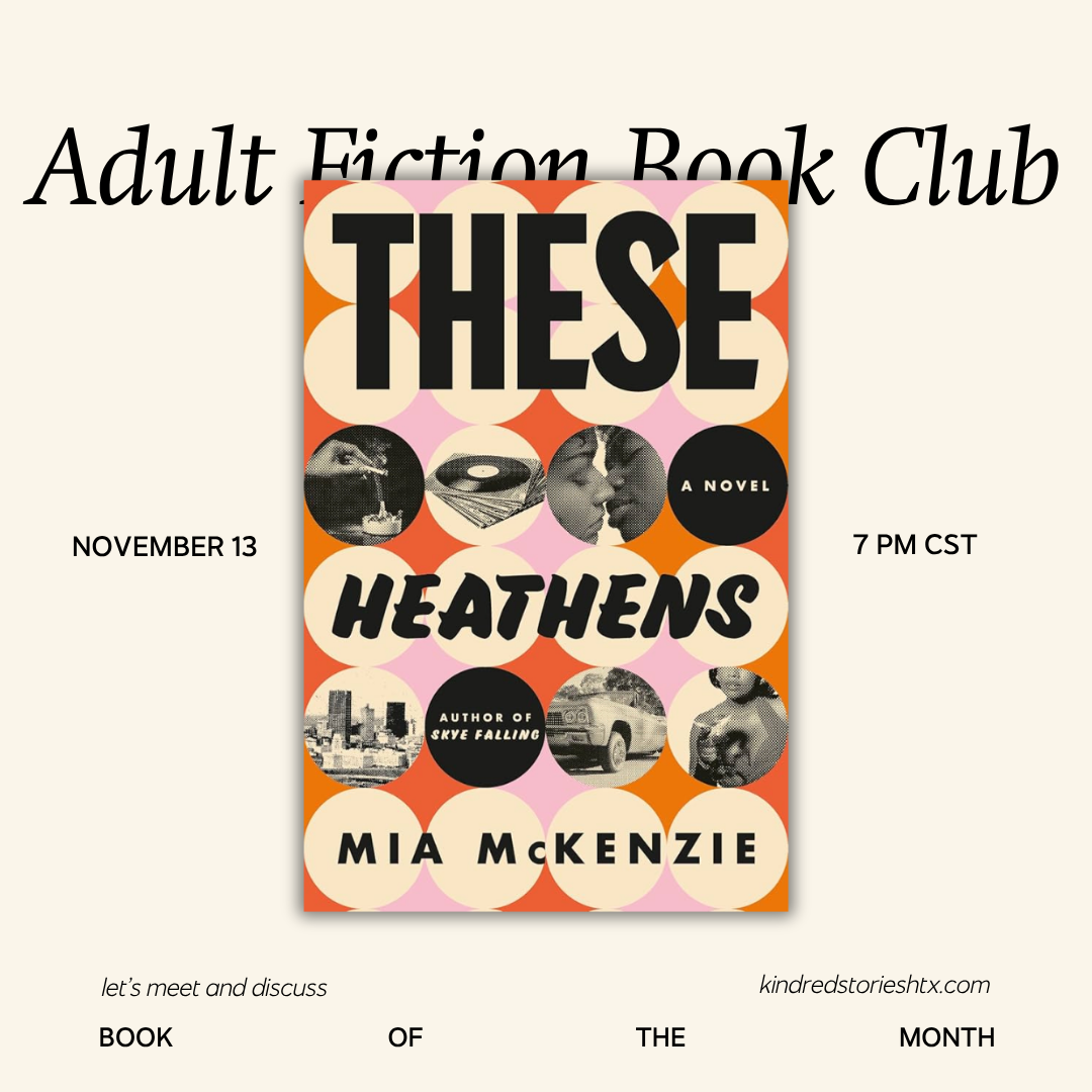 NOVEMBER 2025: Fiction Book Club - November 13 @ 7PM