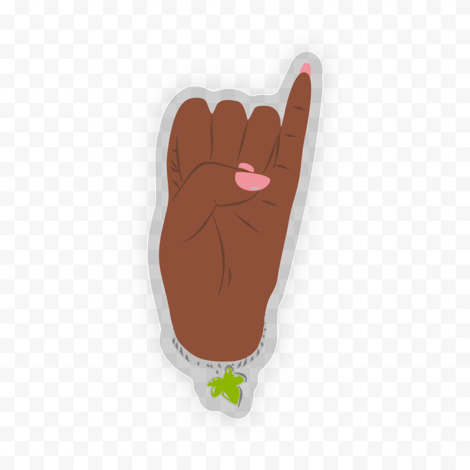 Ivy Leaf Clear Stickers | Sorority Inspired  |  Sisterhood