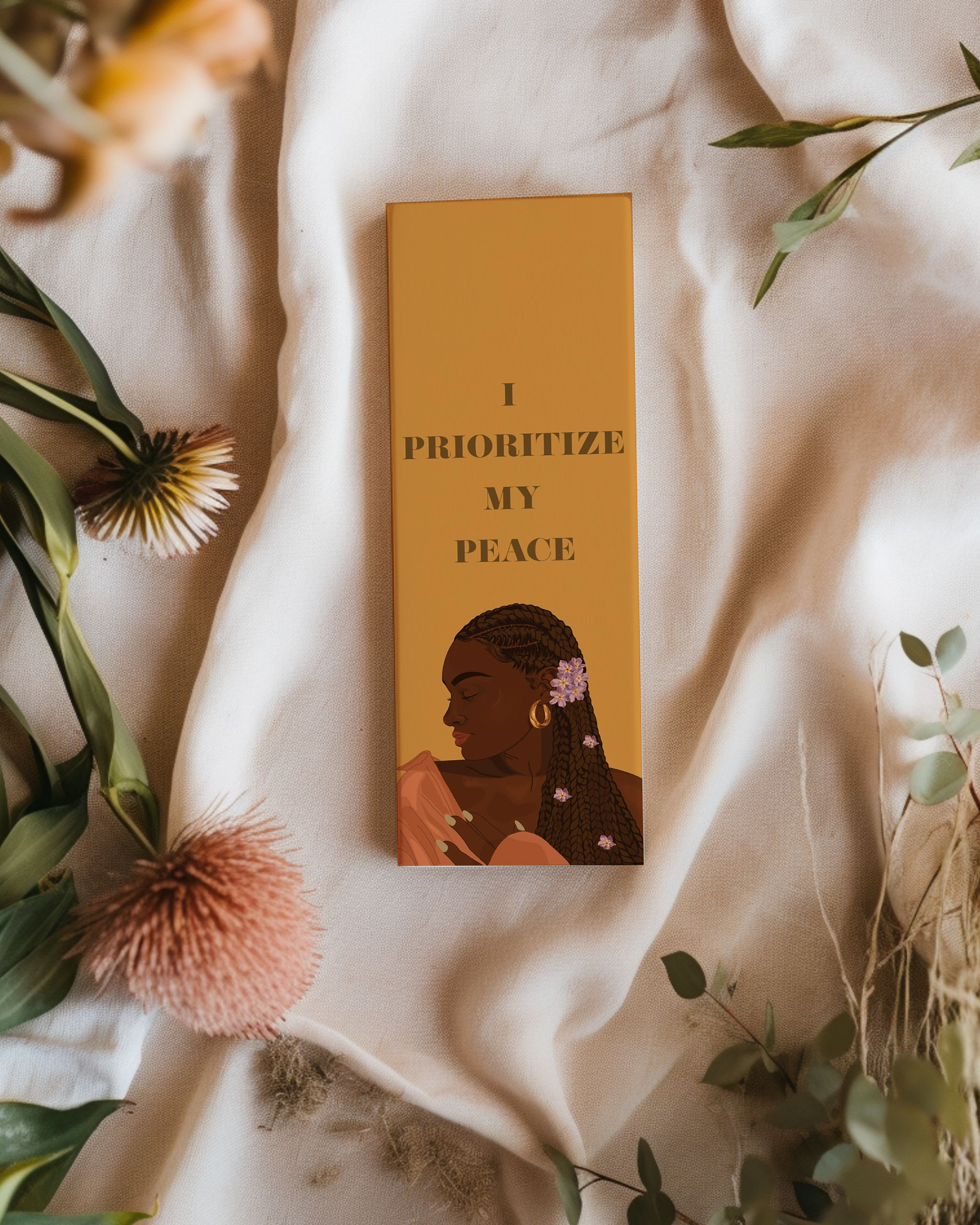 Forget Me Not Fulani Bookmark