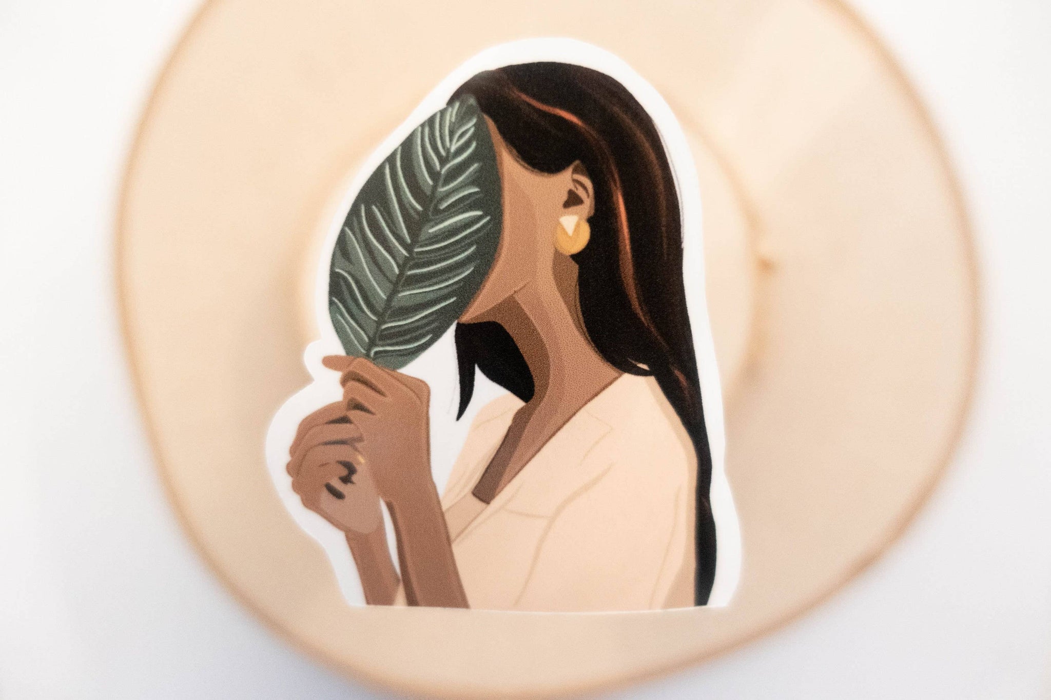 Leaf Girl Sticker, Black Woman Sticker, Black Girl Sticker – Kindred ...