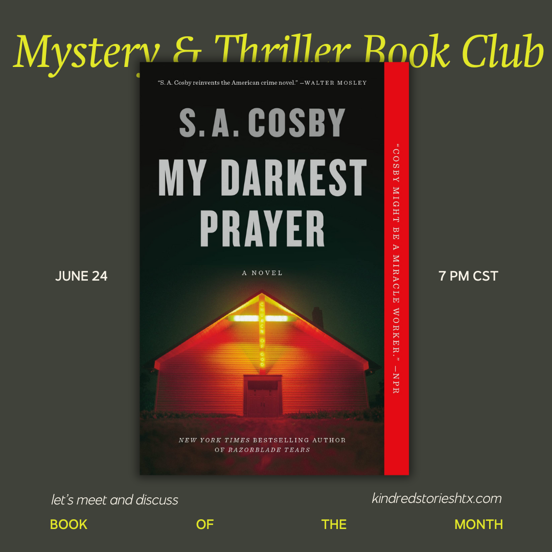 JUNE 2025: Mystery & Thriller  Book Club - June 24 @ 7PM