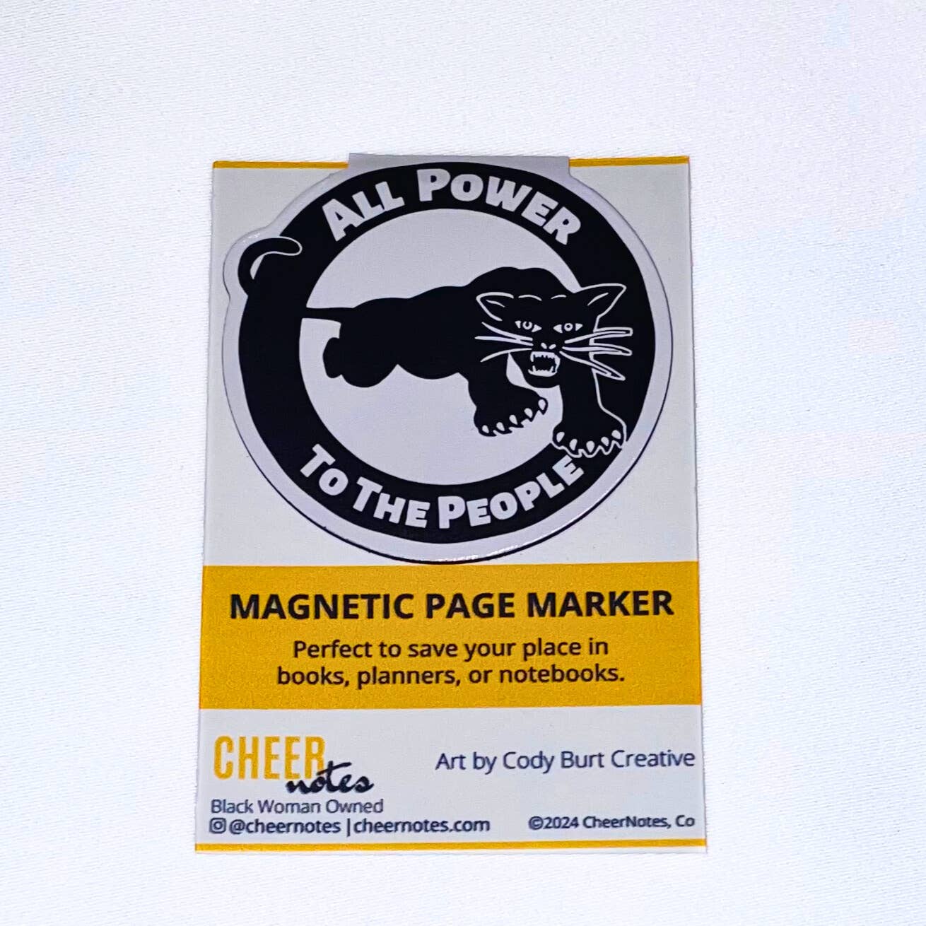 All Power Magnetic Page Marker Bookmarks | Black Panther