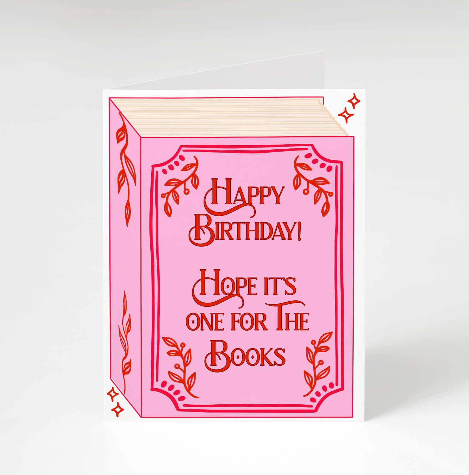 One For The Books Birthday Card
