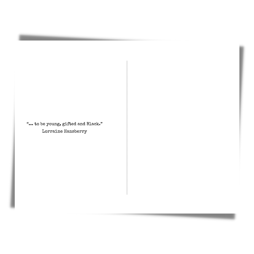 Lorraine Hansberry Motivational Card | African American