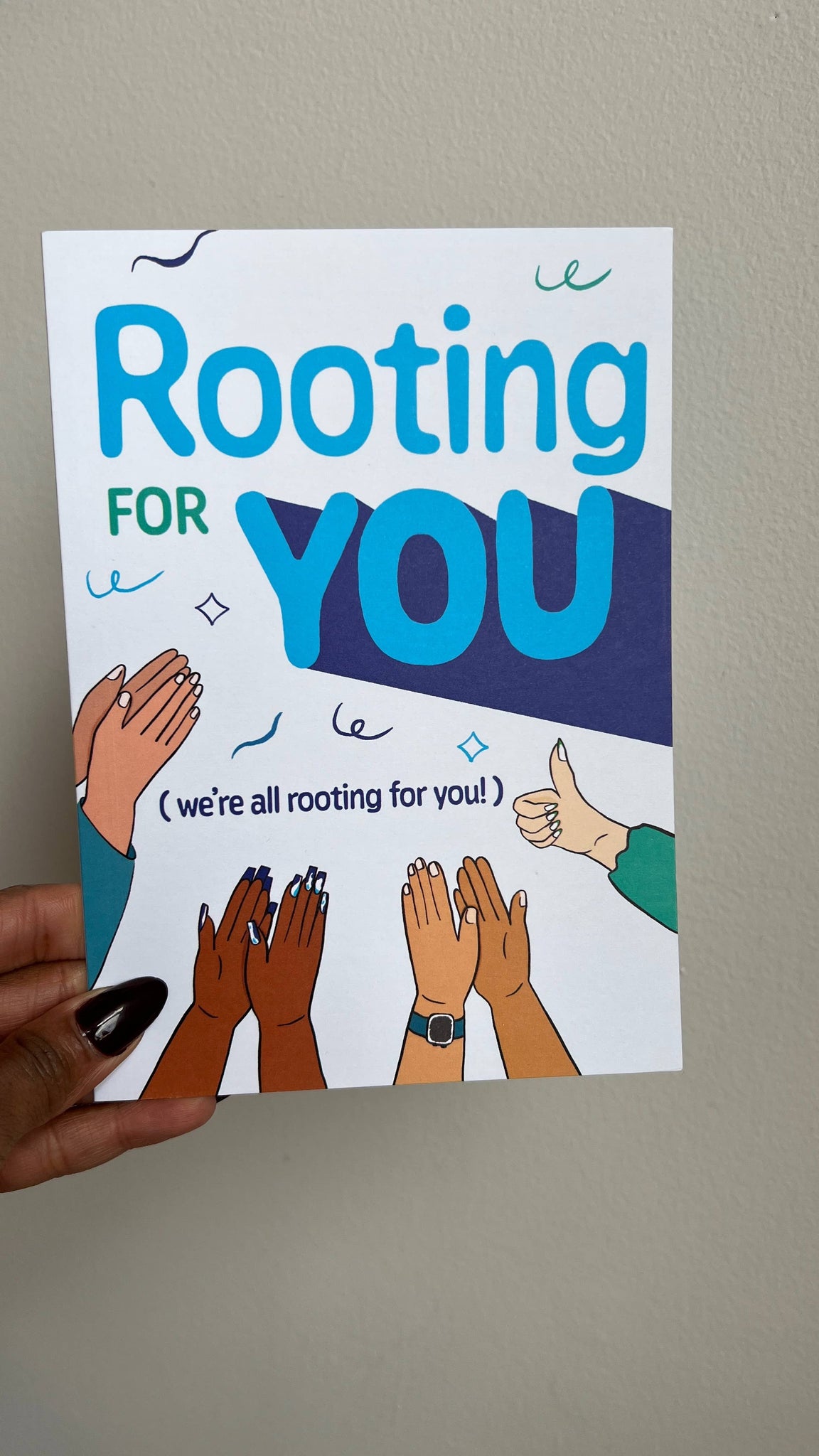 Rooting For You Greeting Card