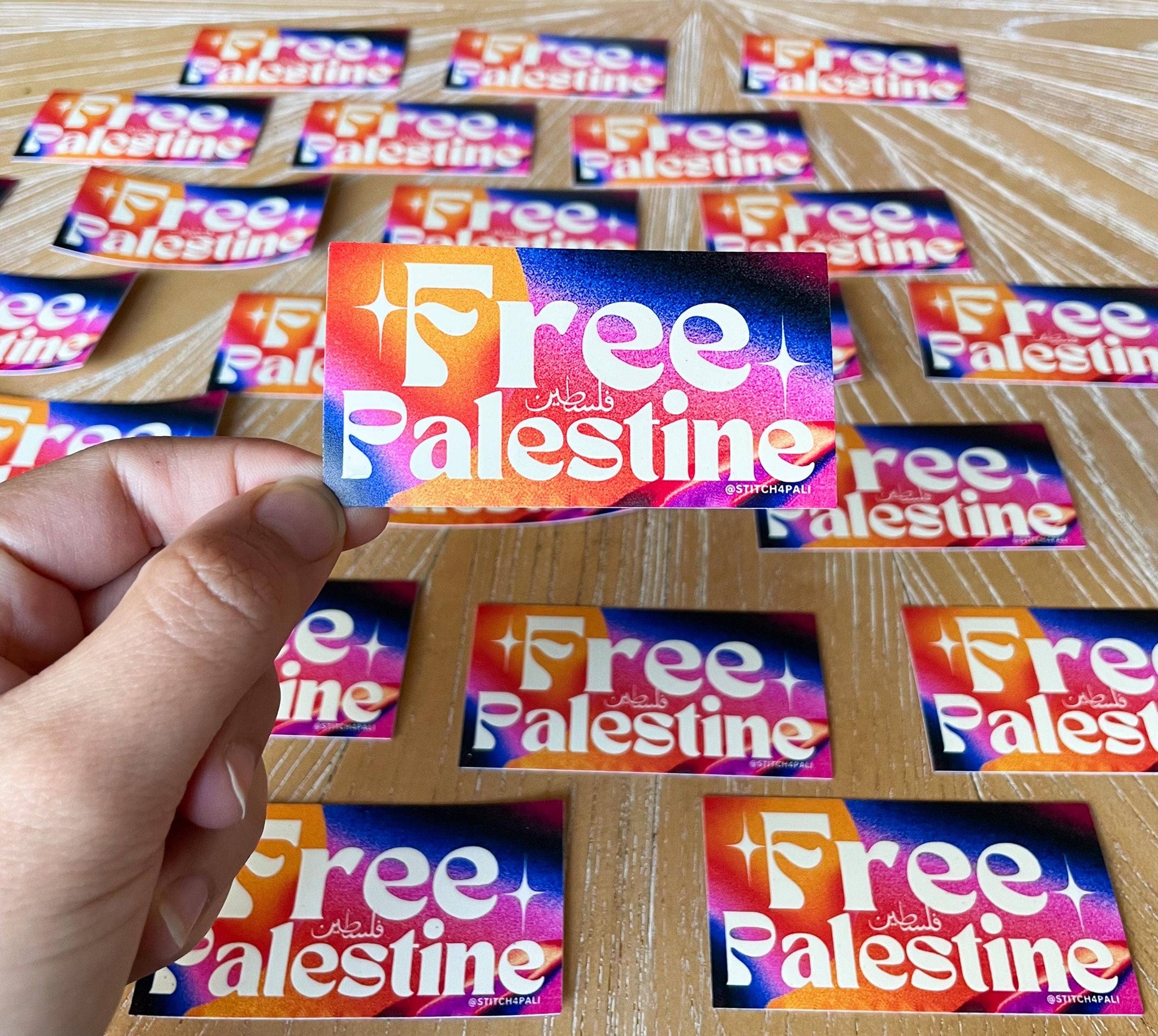 Trendy Free Palestine Sticker weatherproof high quality sticker for laptops and water bottle Pink Falastin Sticker Palestinian owned Shop