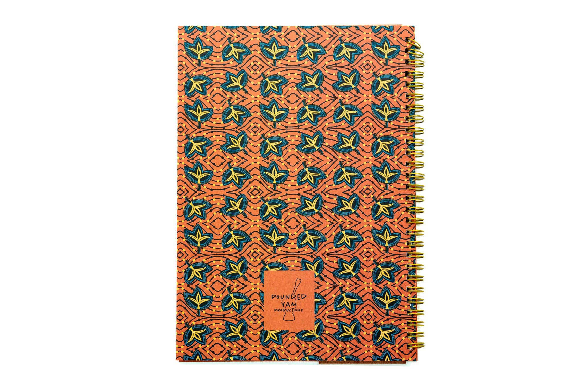 African Print Soft Cover Spiral Notebook - Fans