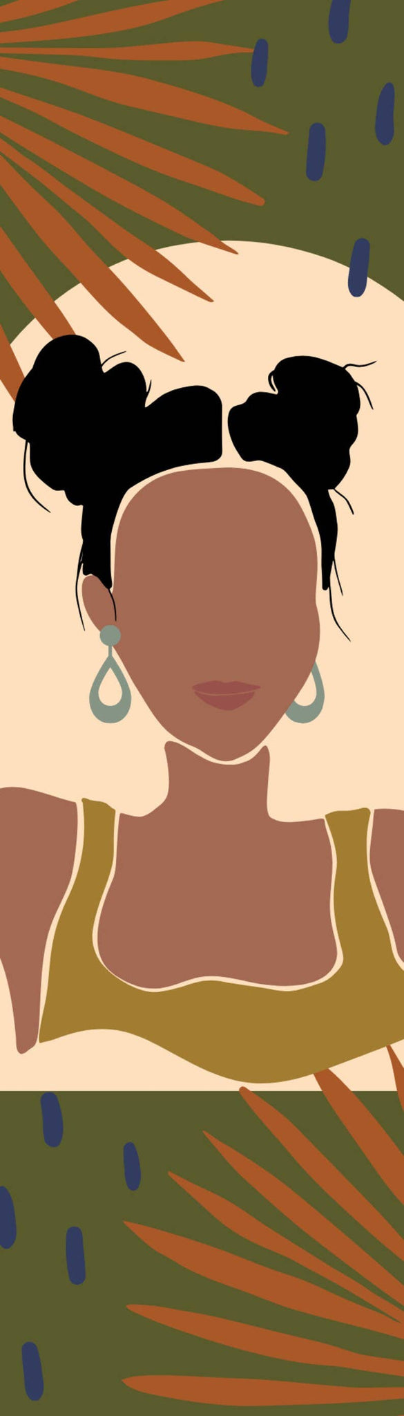 African American Woman Bookmark