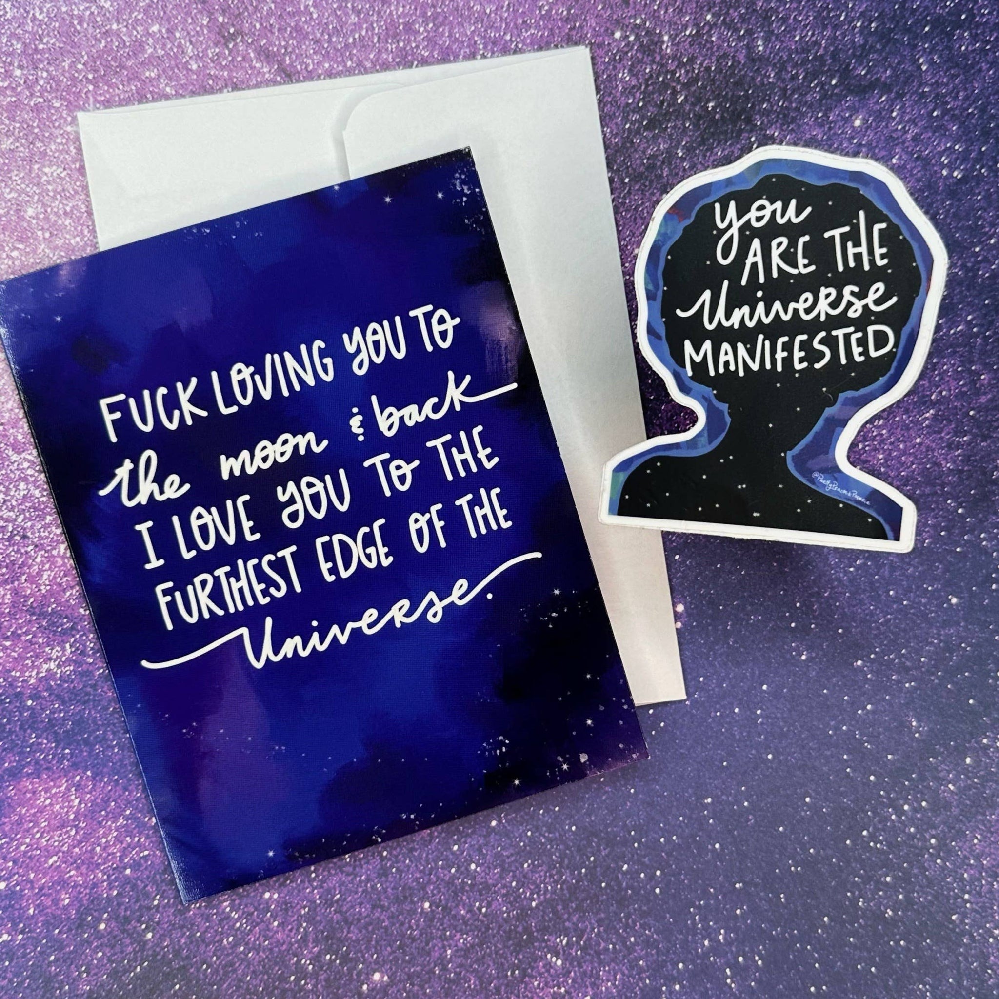 You Are the Universe Manifested Permanent Vinyl Sticker