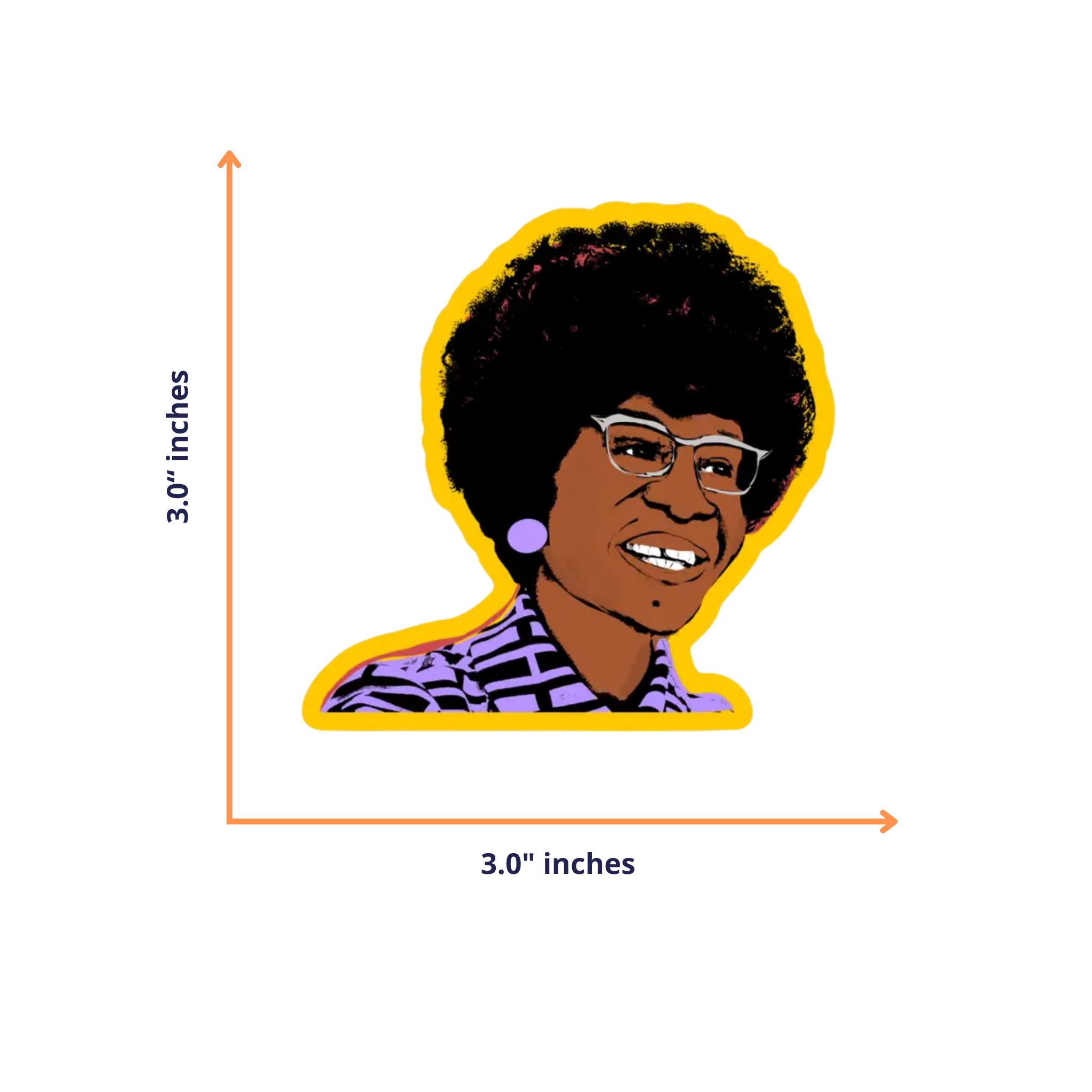 Shirley Chisholm Stickers | Civil Rights Icon | Activists