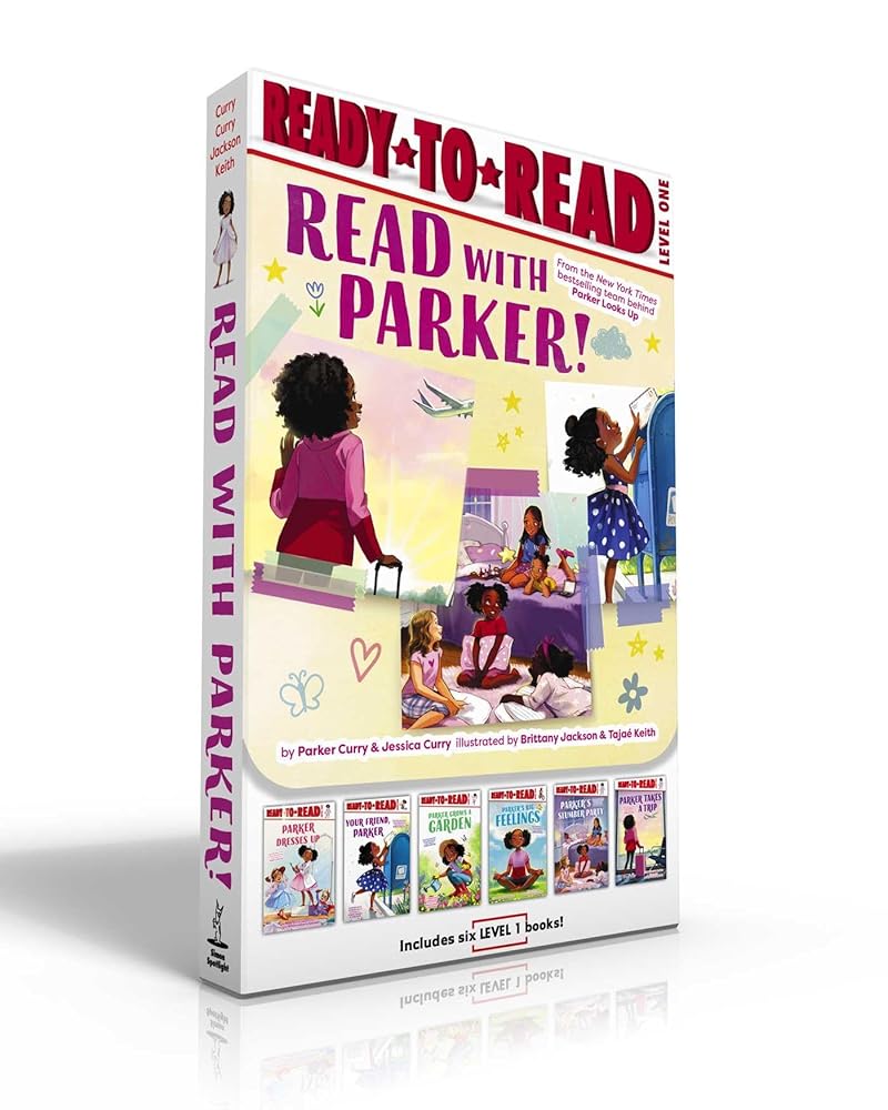 Read with Parker! (Boxed Set): Parker Dresses Up; Your Friend, Parker; Parker Grows a Garden; Parker's Big Feelings; Parker's Slumber Party; Parker Takes a Trip (A Parker Curry Book) cover image