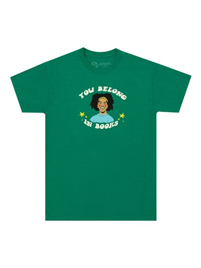 Texas Library Association: Mychal Threets: You Belong in Books Unisex T-Shirt