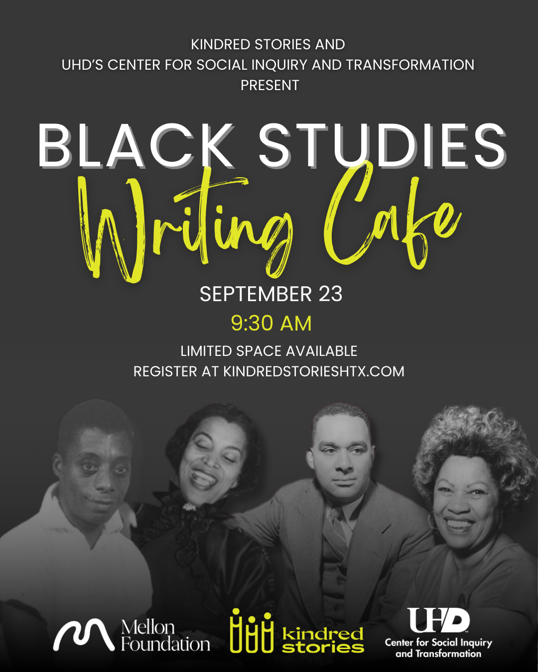 Black Studies Writing Cafe - September 23 @ 9:30 AM