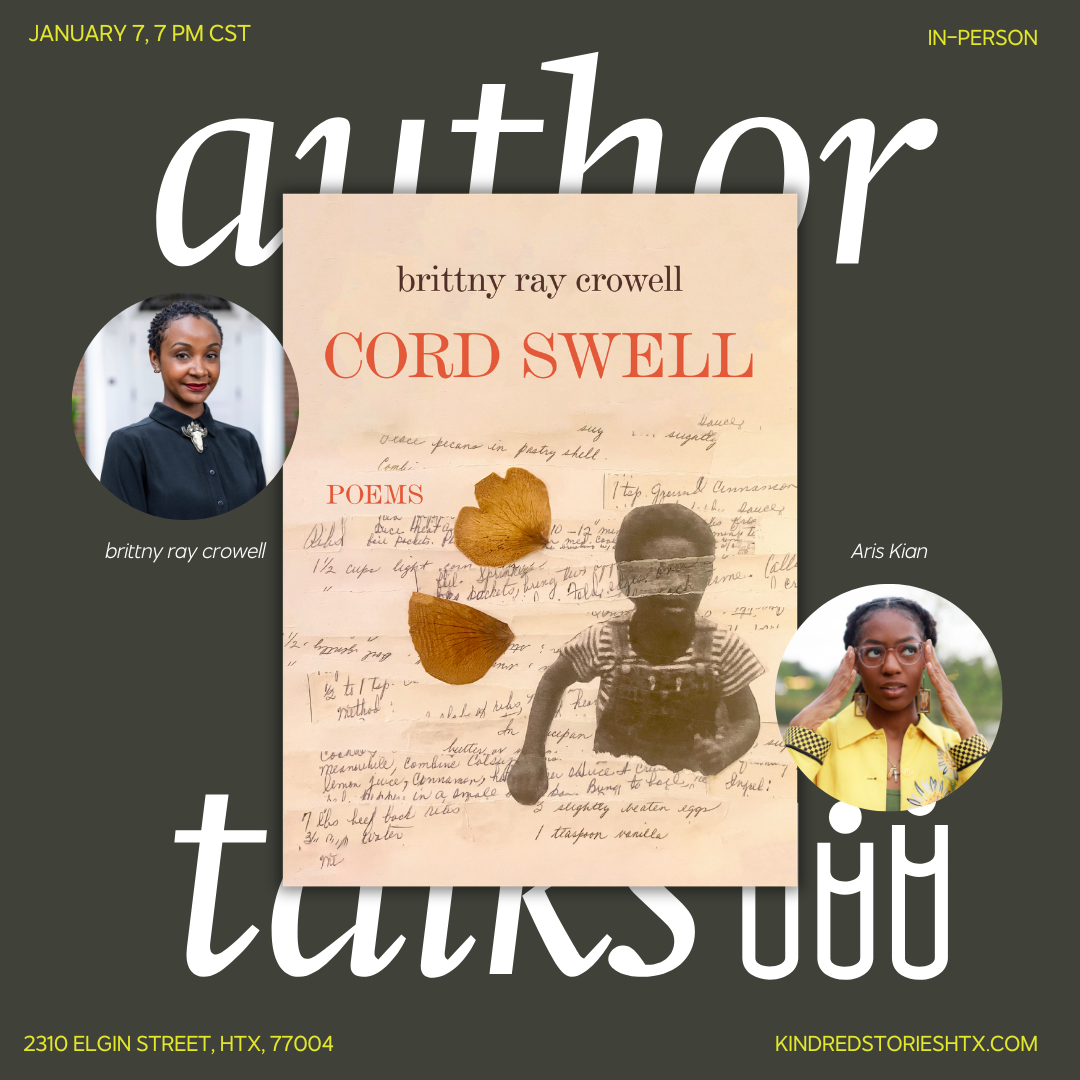 IRL AUTHOR TALK:  Cord Swell with brittany ray crowell - January 7 @ 7PM