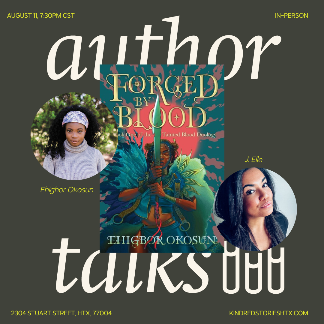 IRL AUTHOR TALK: Forged By Blood with Ehigbor Okosun-August 11 at 7:30 PM CST