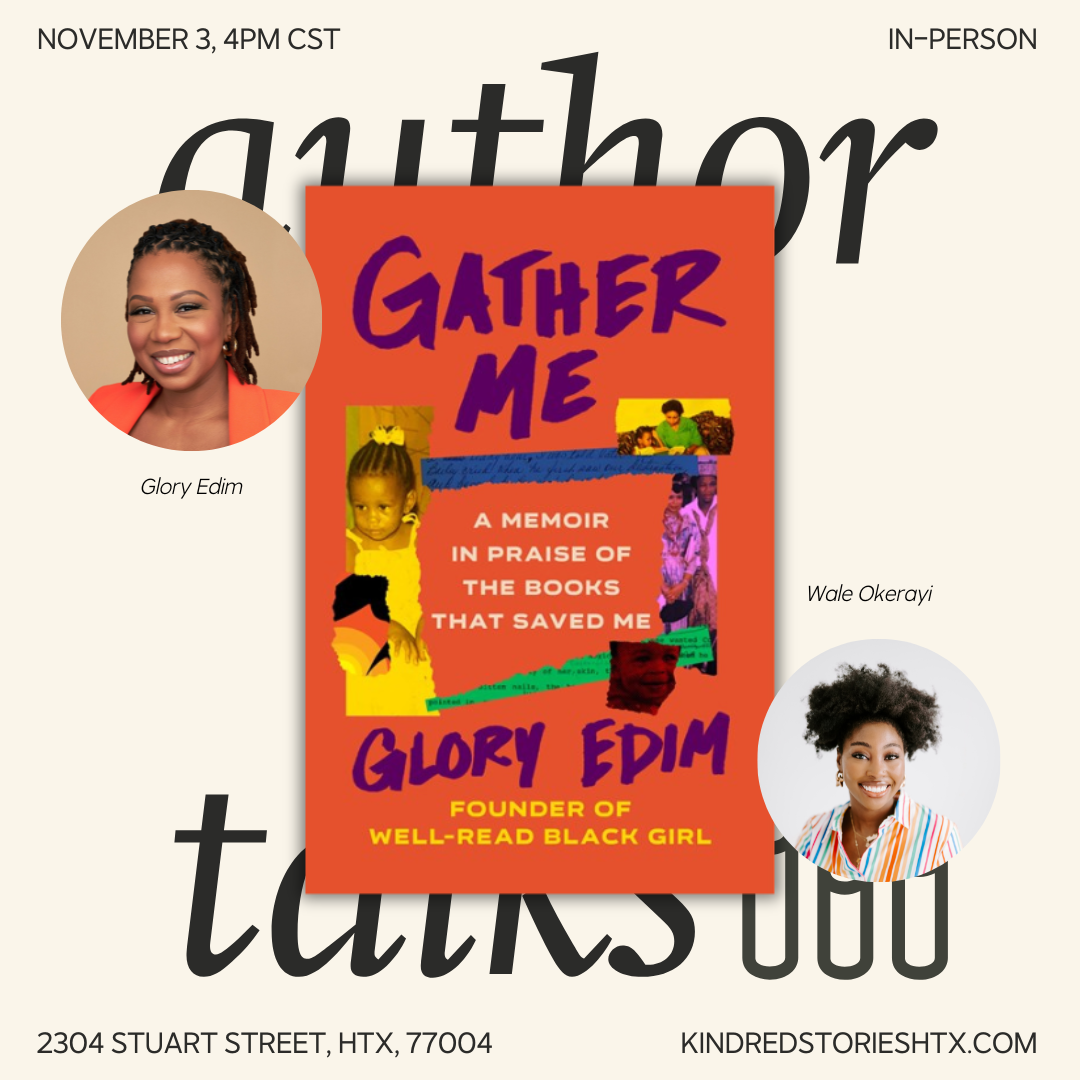 IRL Author Talk: Gather Me with Glory Edim - November 3 @ 4PM CST