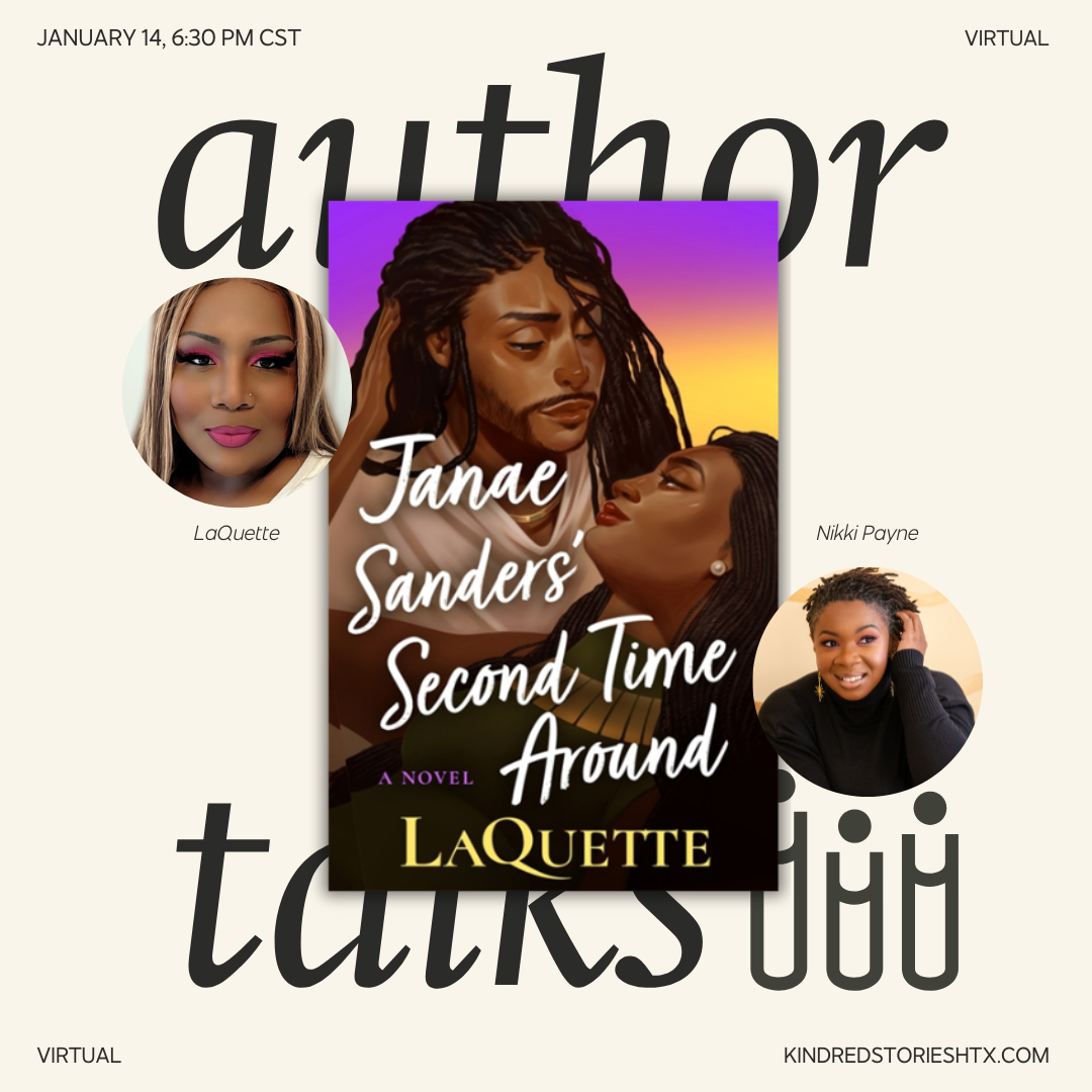 VIRTUAL AUTHOR TALK: Janae Sanders’ Second Time Around with LaQuette - January 14 @ 6:30 PM