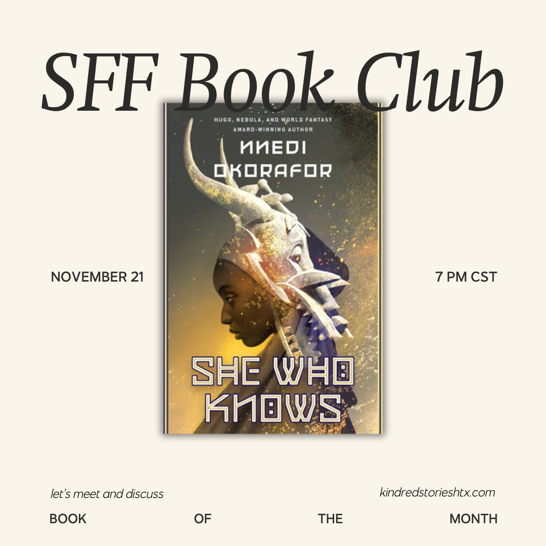 November 2024: Science Fiction & Fantasy Book Club - November 21 @ 7PM