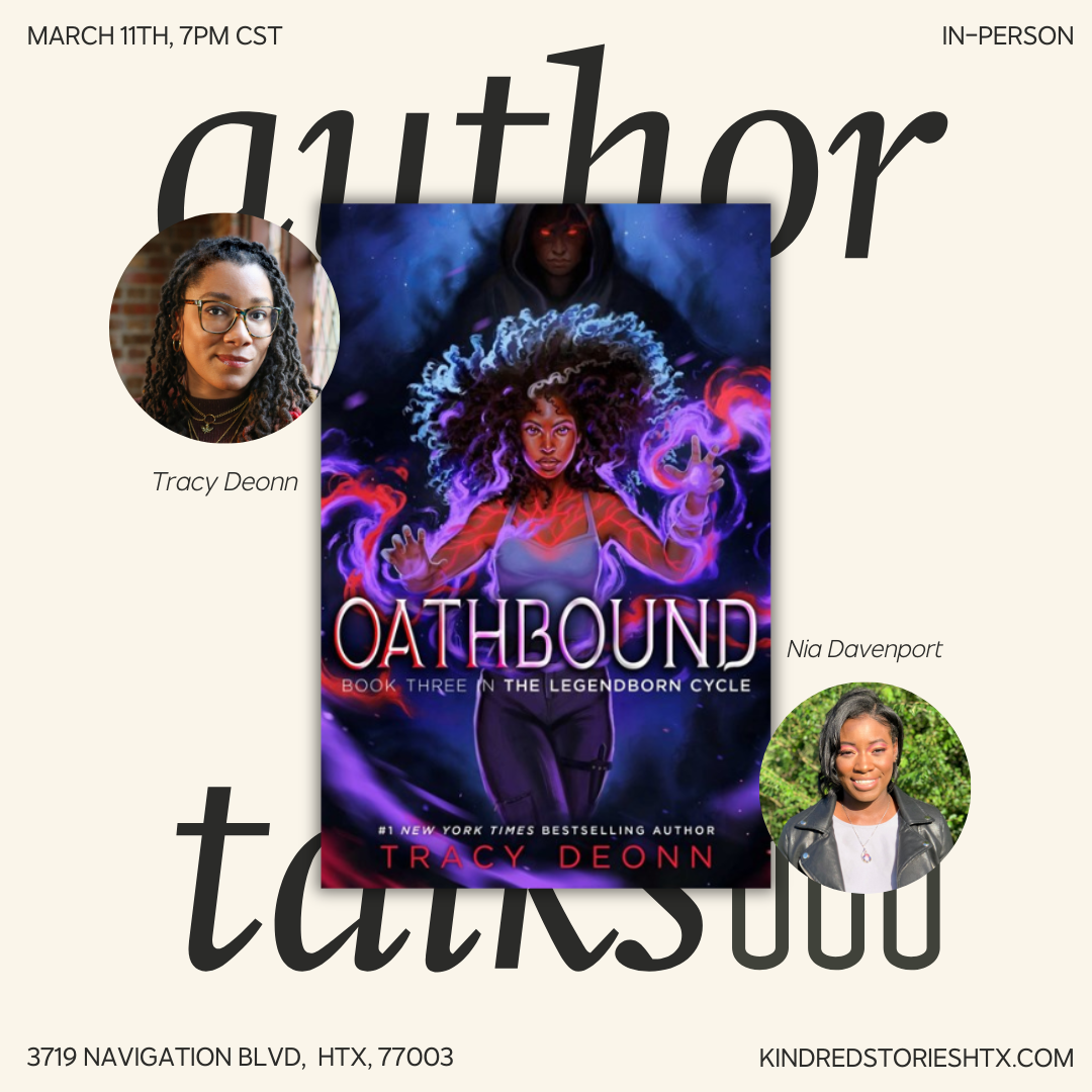 IRL AUTHOR TALK: Oathbound with Tracy Deonn - March 11 @ 7PM